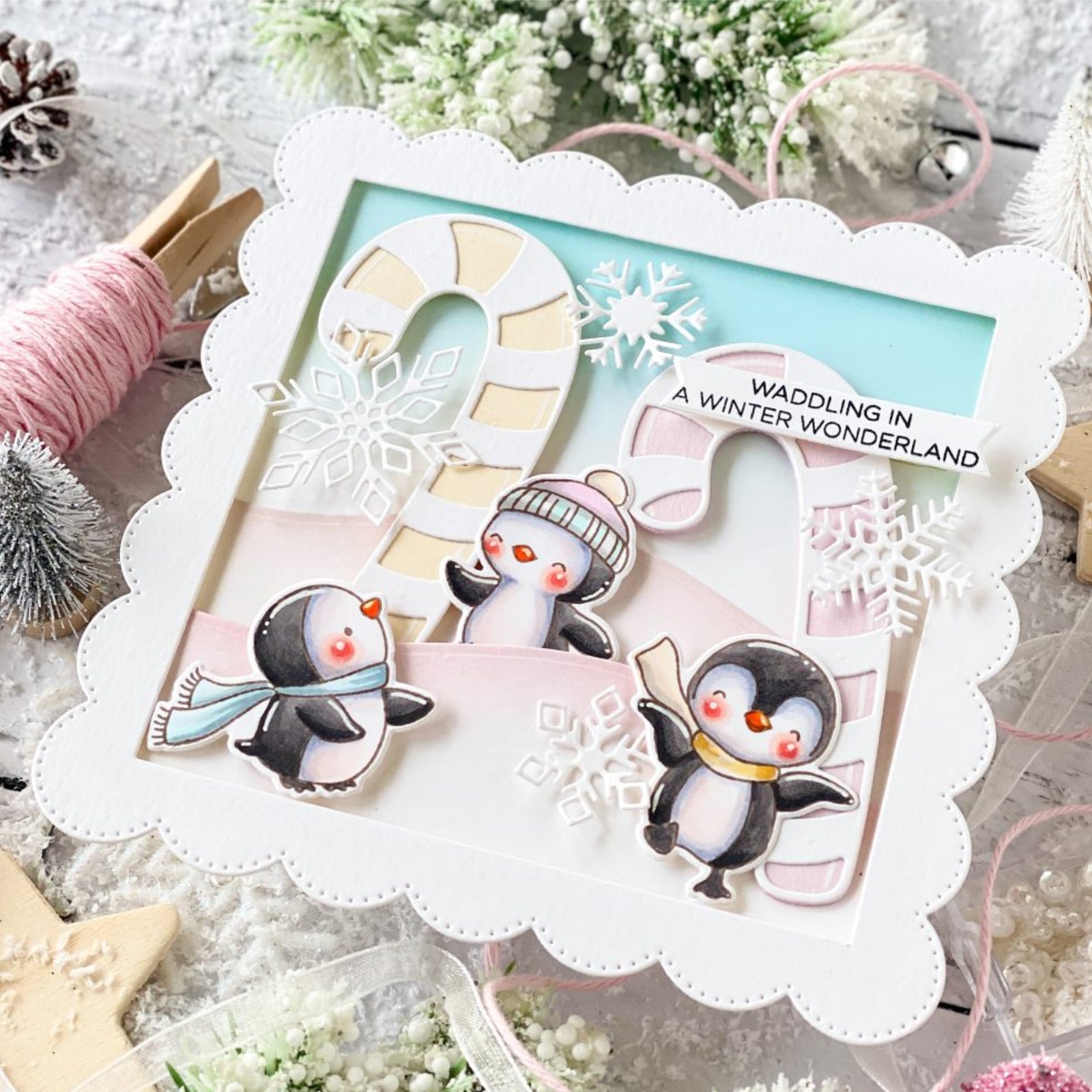 Oh What Fun Winter Animal Friends Cutting Dies & Stamps Set