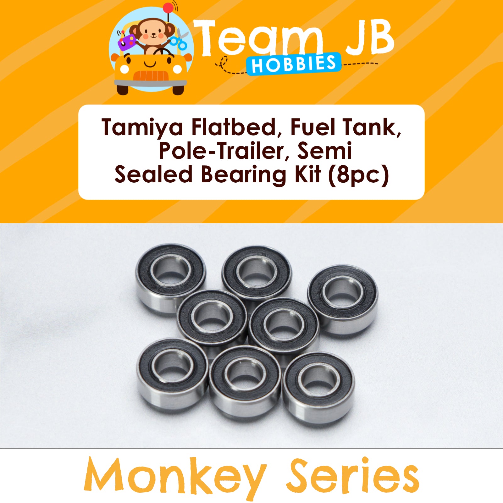 Tamiya Flatbed, Fuel Tank, Pole-Trailer, Semi-Trailer - Sealed Bearing Kit