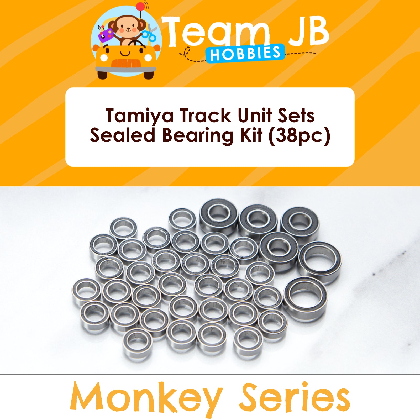 Tamiya Track Unit Sets - 2PCS (#54948) (Enough for 2 track units) - Sealed Bearing Kit