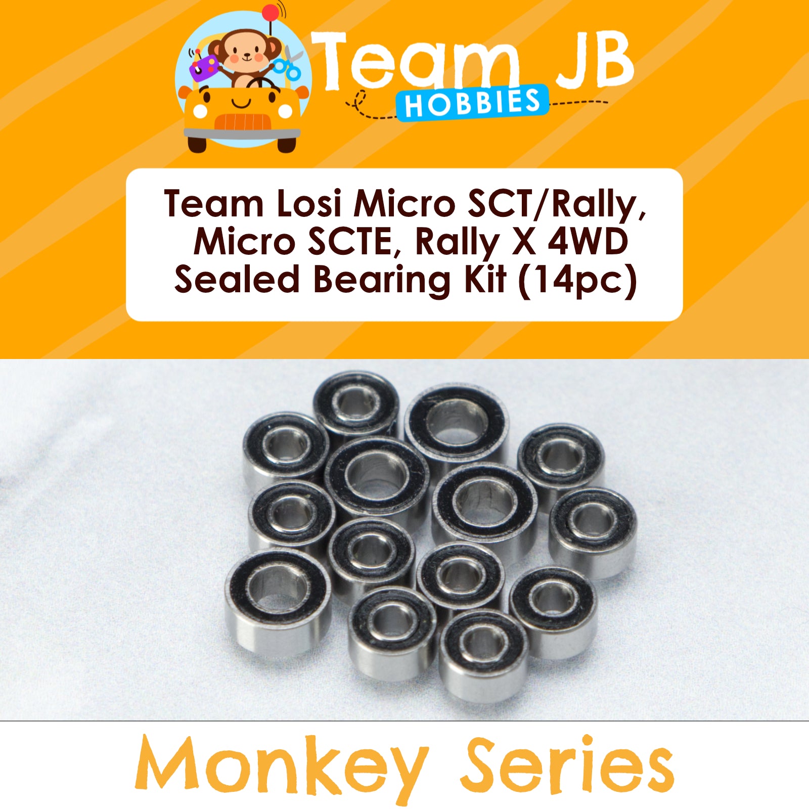 Team Losi Brushed/Brushless Micro SCT/Rally, Micro SCTE, Rally X 4WD  - Sealed Bearing Kit