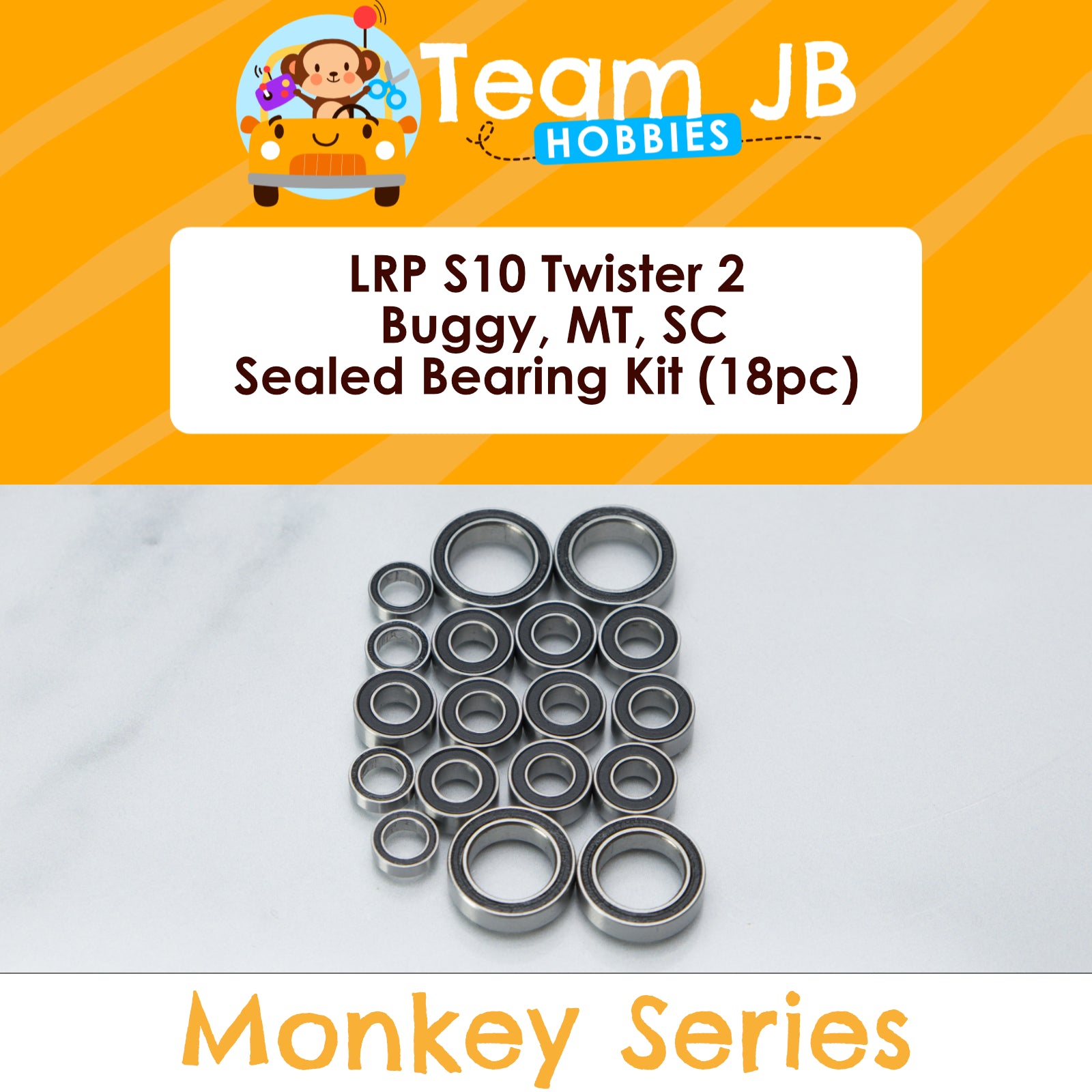 LRP S10 Twister 2 Buggy, S10 Twister 2 MT, S10 Twister 2 SC - Sealed Bearing Kit