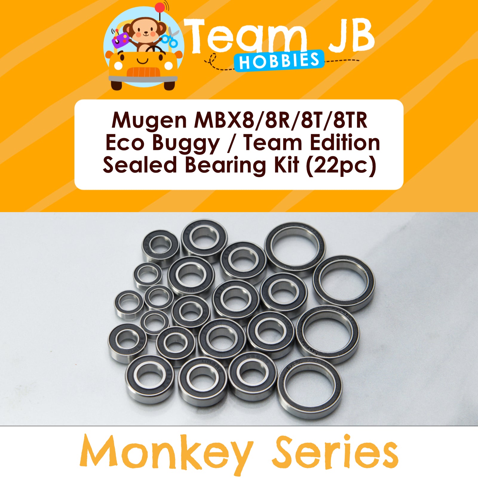 Mugen MBX8/8R/8T/8TR Eco Buggy / Team Edition  - Sealed Bearing Kit