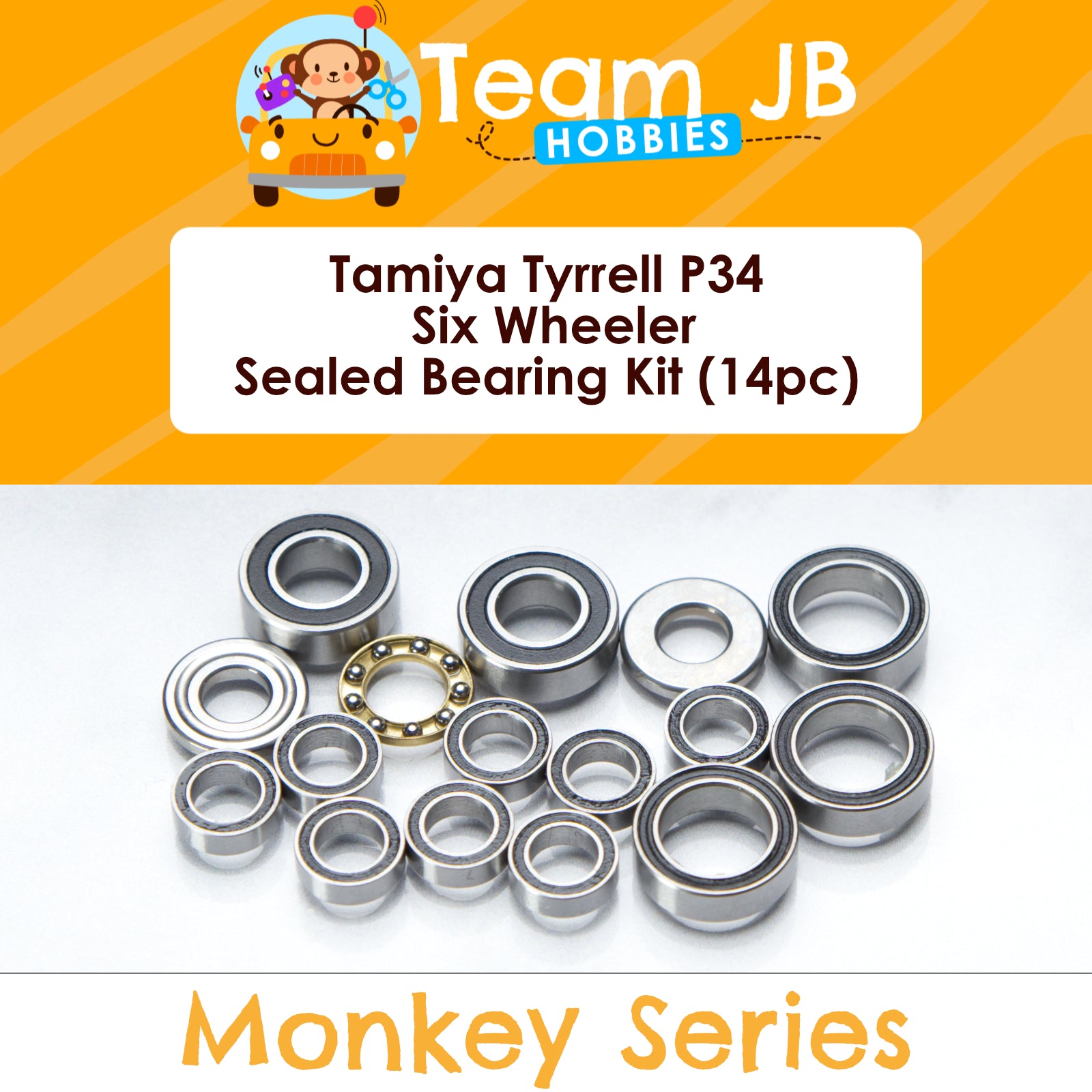 Tamiya Tyrrell P34 Six Wheeler - #49154 - #47486 - Sealed Bearing Kit