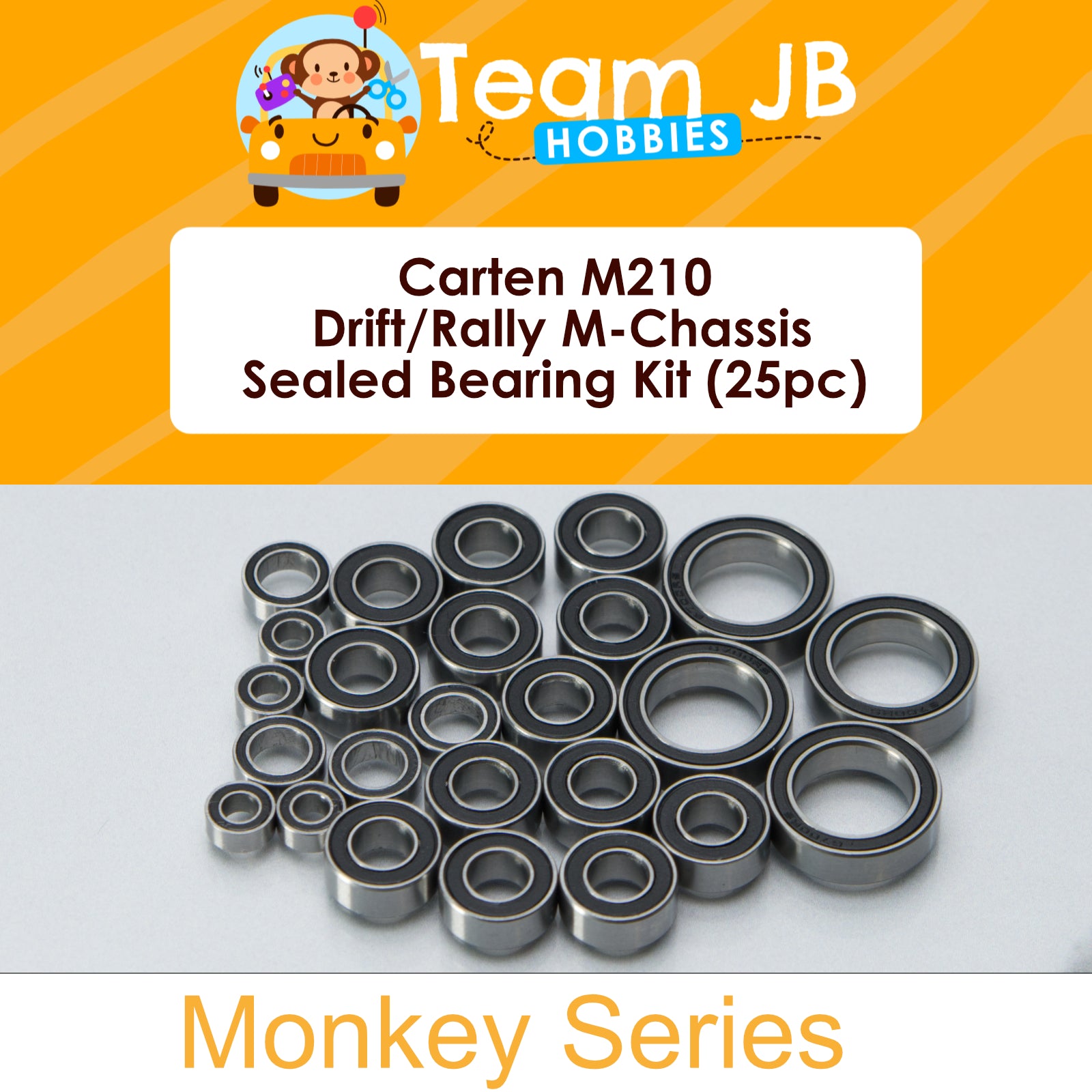 Carten M210 Drift M-Chassis RTR, M210 M-Chassis Kit, M210 Rally M-Chassis RTR - Sealed Bearing Kit