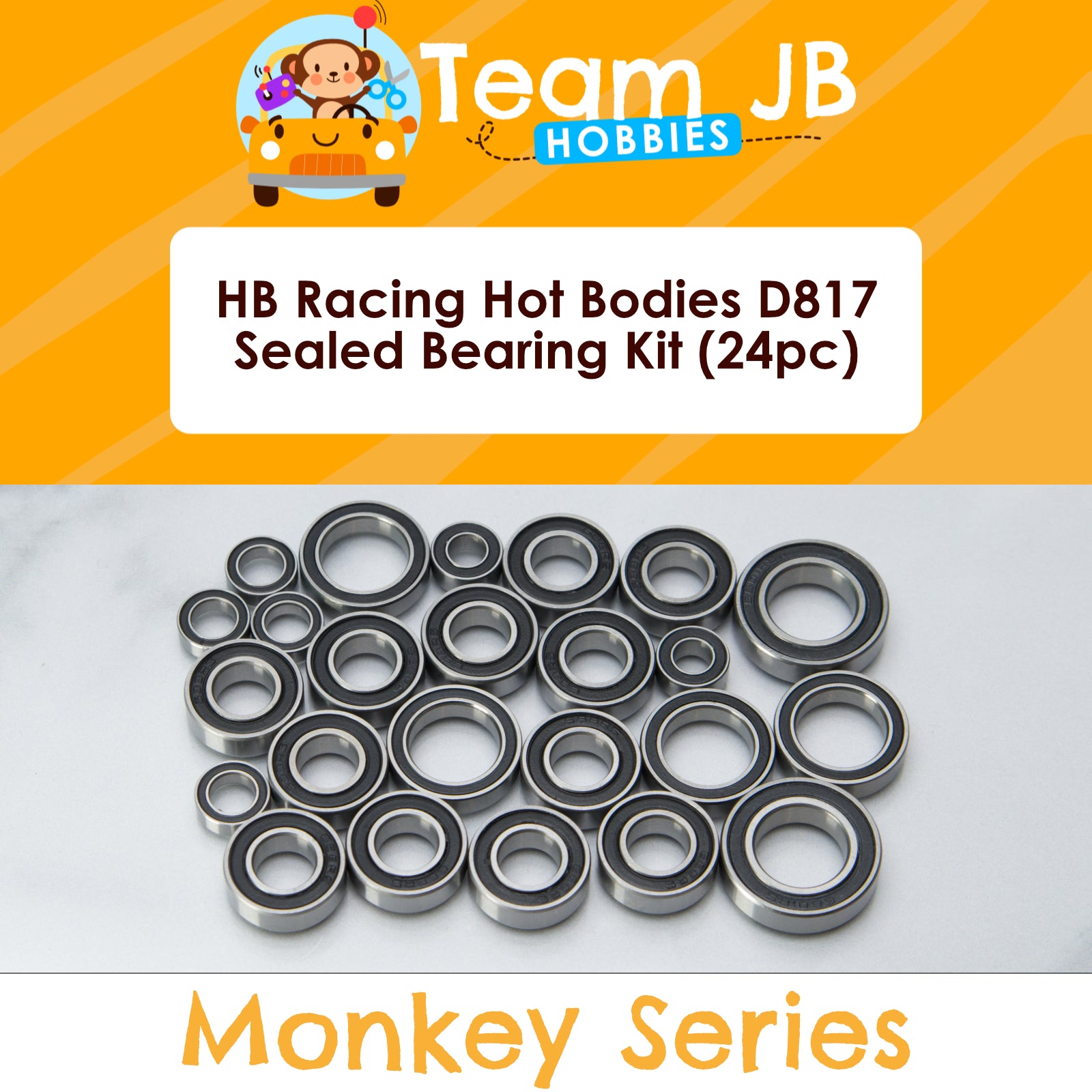 HB Racing Hot Bodies D817 - Sealed Bearing Kit
