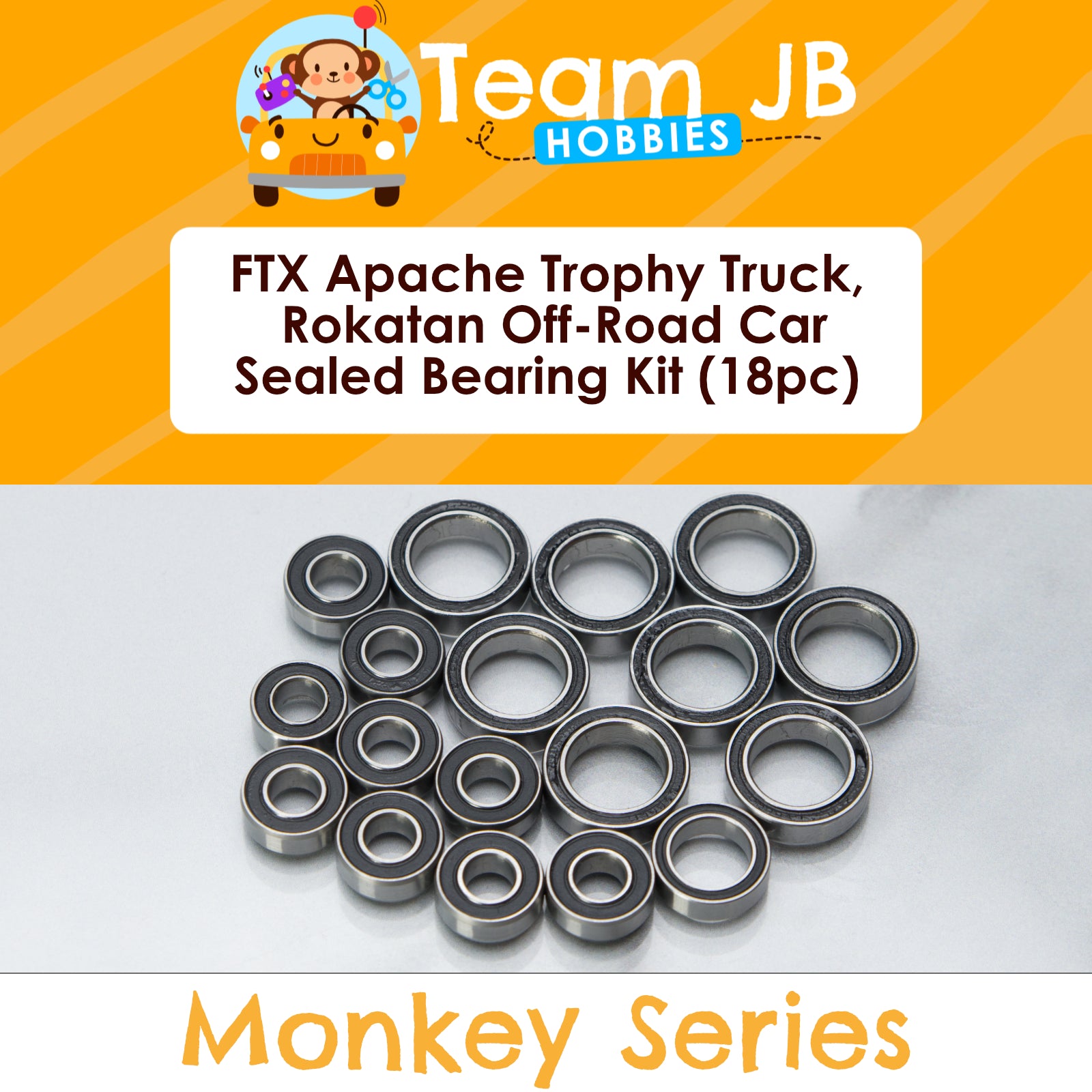 FTX Apache Trophy Truck, Rokatan Off-Road Car - Sealed Bearing Kit