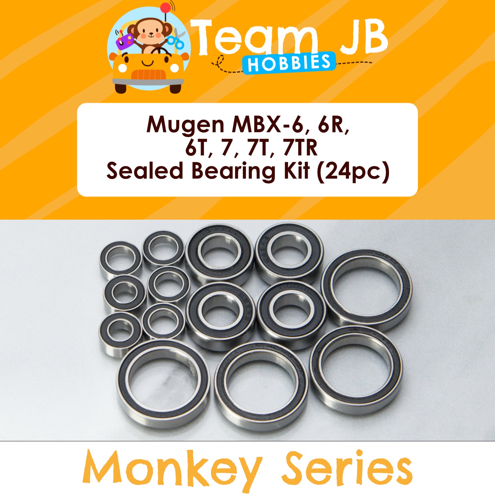 Mugen MBX-6, MBX-6R, MBX-6T, MBX-7, MBX-7T, MBX-7TR - Sealed Bearing Kit