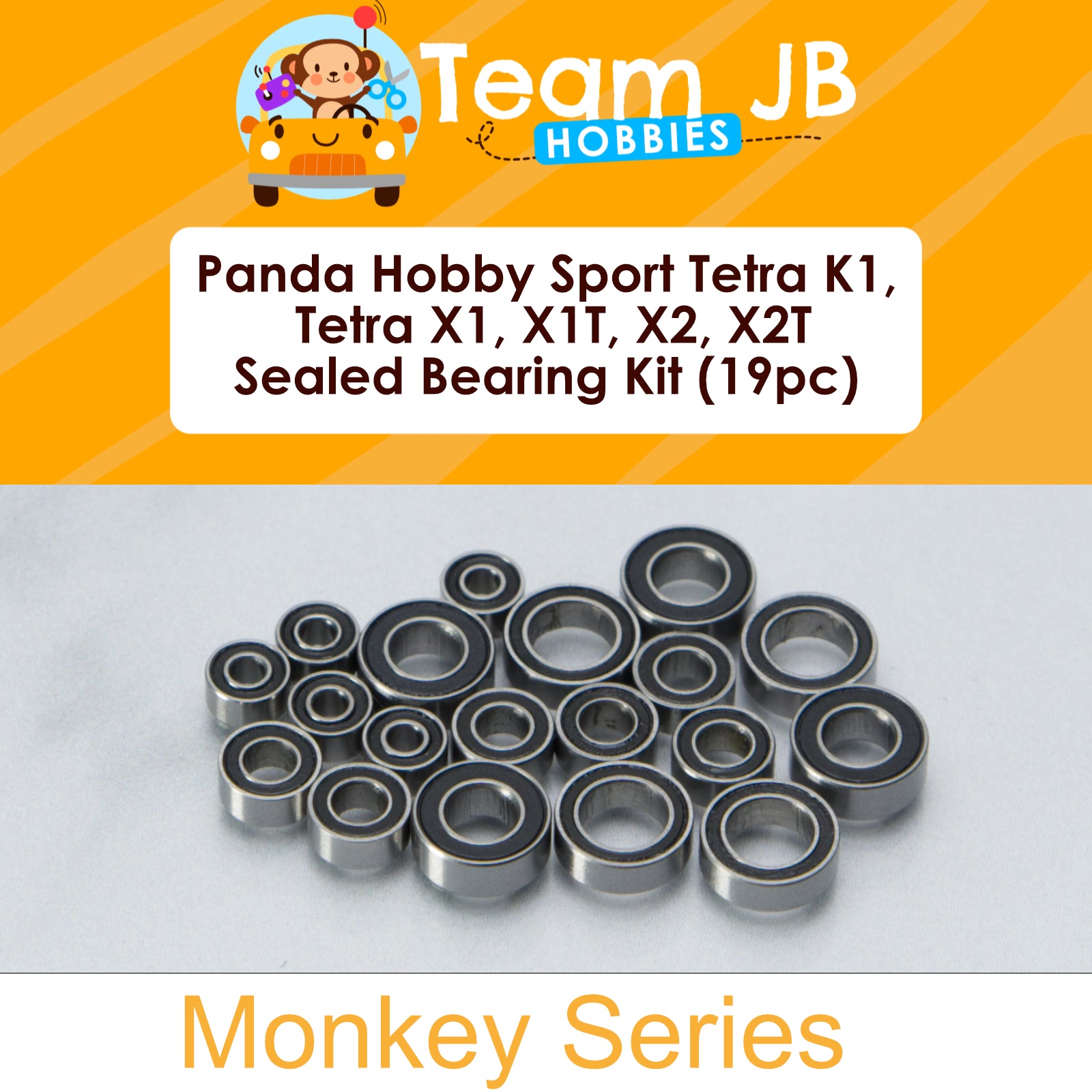 Panda Hobby Sport Tetra K1, Tetra X1, Tetra X1T, Tetra X2, Tetra X2T - Sealed Bearing Kit