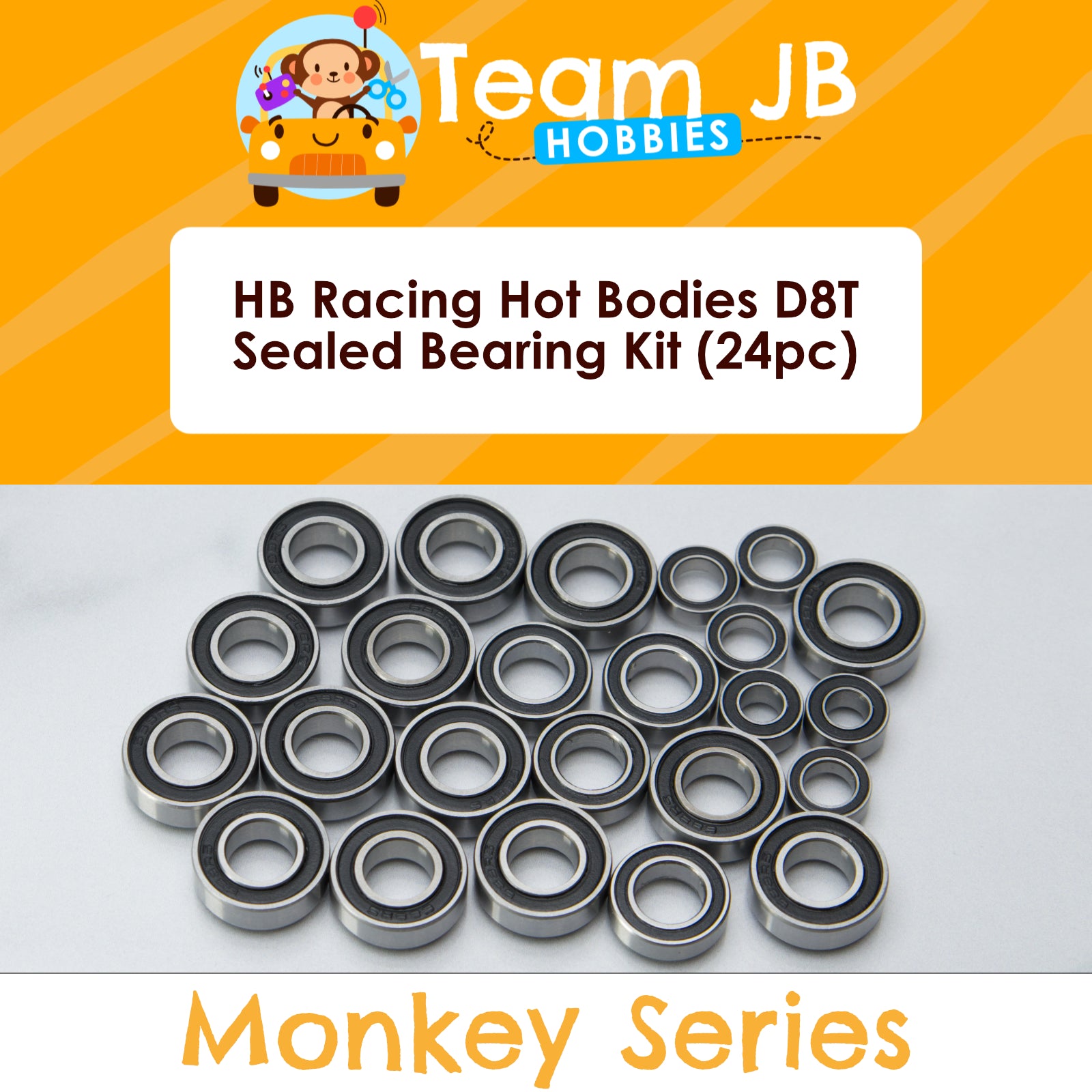 HB Racing Hot Bodies D8T - Sealed Bearing Kit