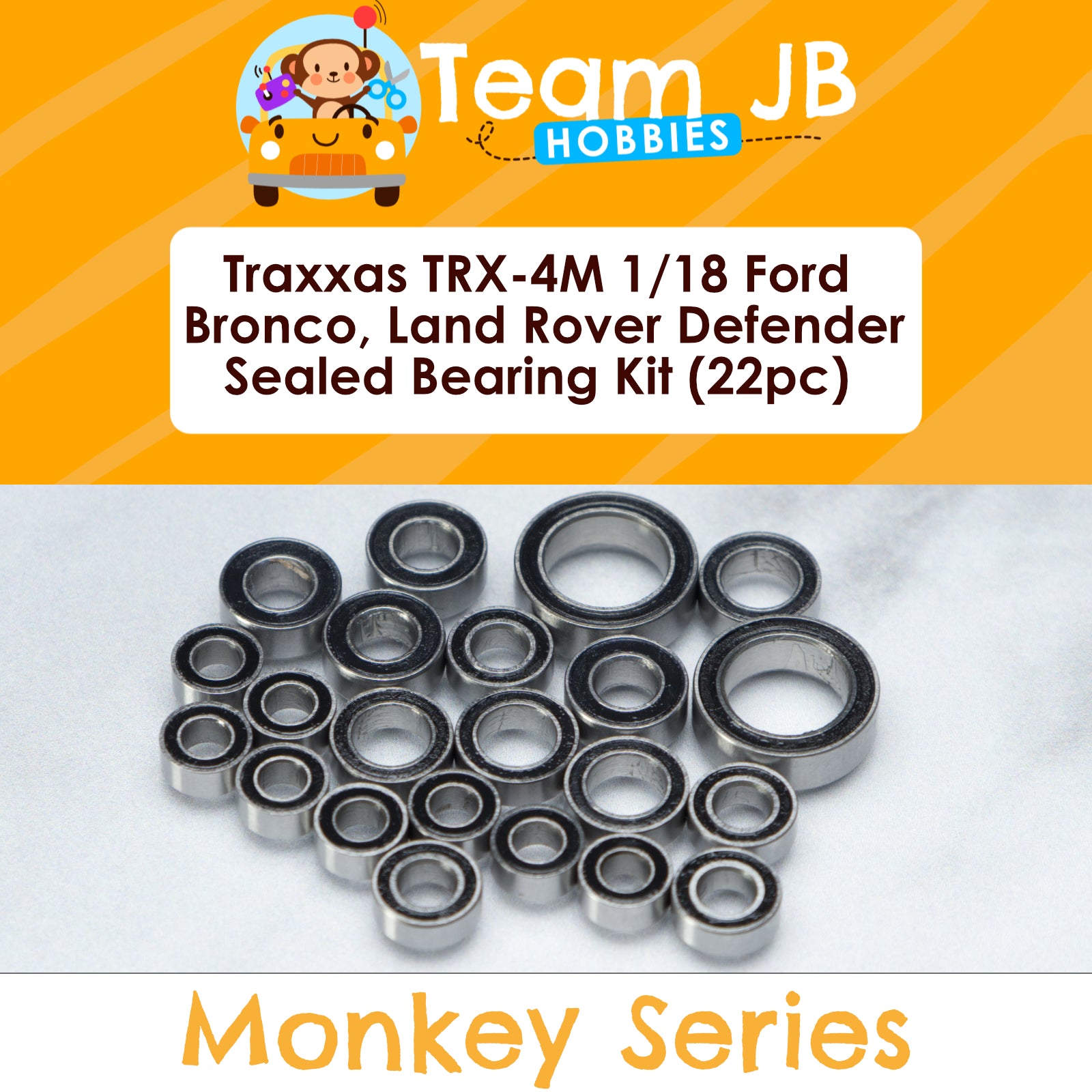 Traxxas TRX-4M 1/18 Ford Bronco, Land Rover Defender, Chevrolet K10 High Trail - Sealed Bearing Kit
