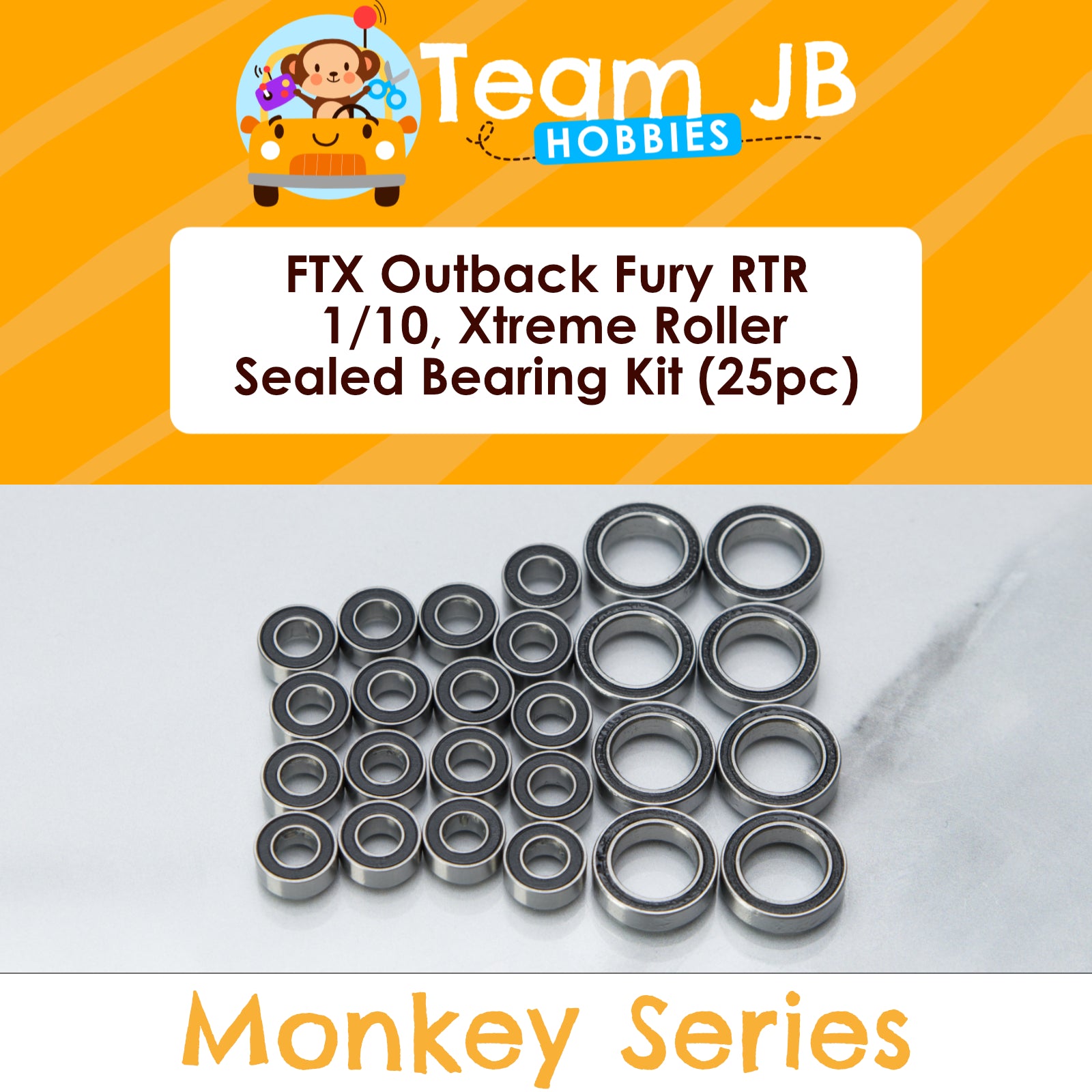 FTX Outback Fury RTR 1/10, Outback Fury Xtreme Roller - Sealed Bearing Kit