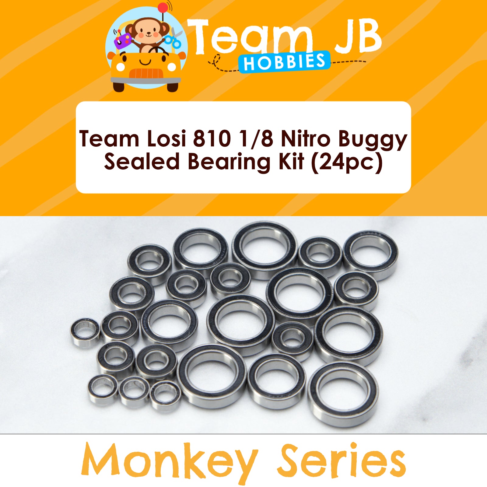 Team Losi 810 1/8 Nitro Buggy - Sealed Bearing Kit
