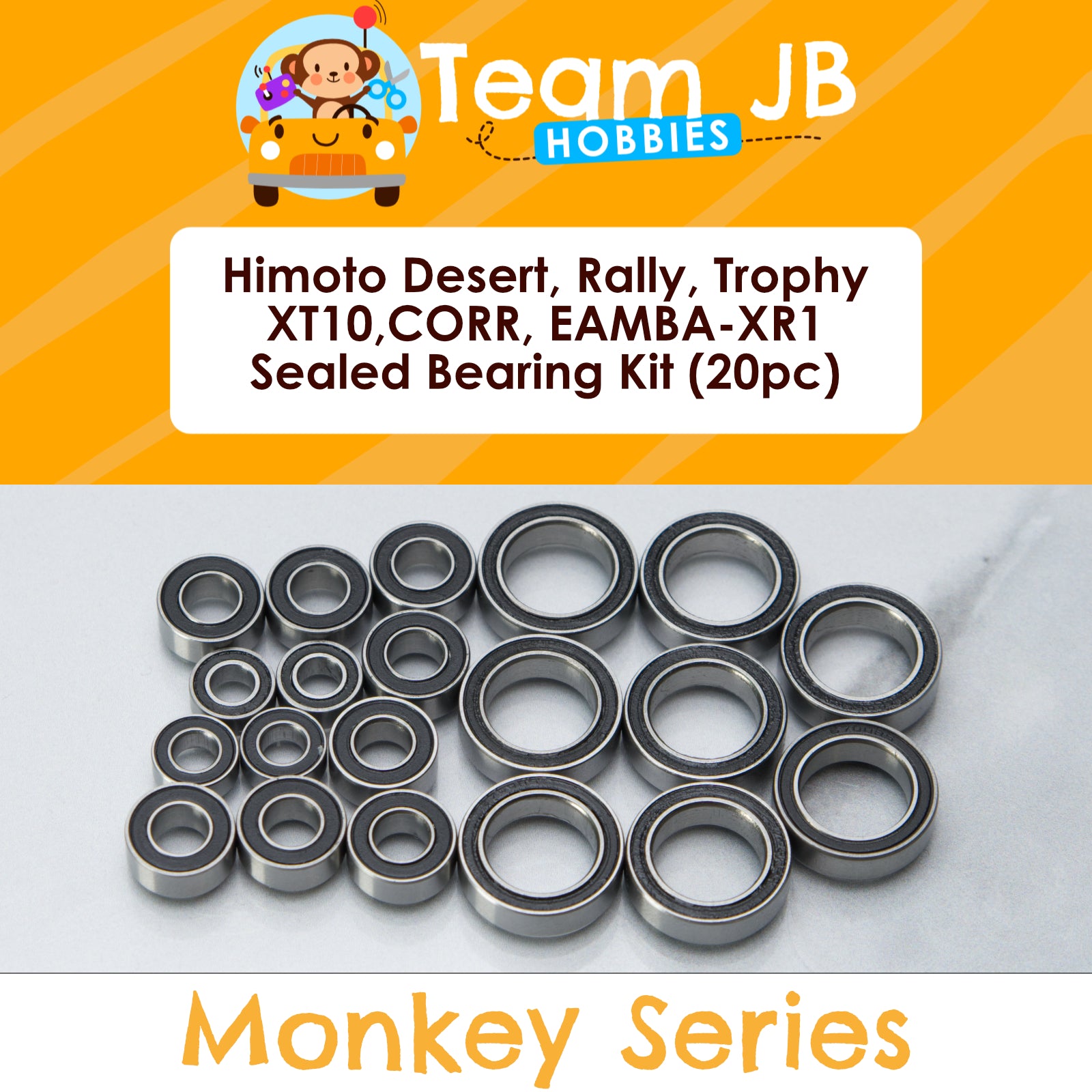 Himoto Desert, Rally, Trophy XT10, CORR, EAMBA-XR1, EMXT-1, ZMOTOZ3 - Sealed Bearing Kit