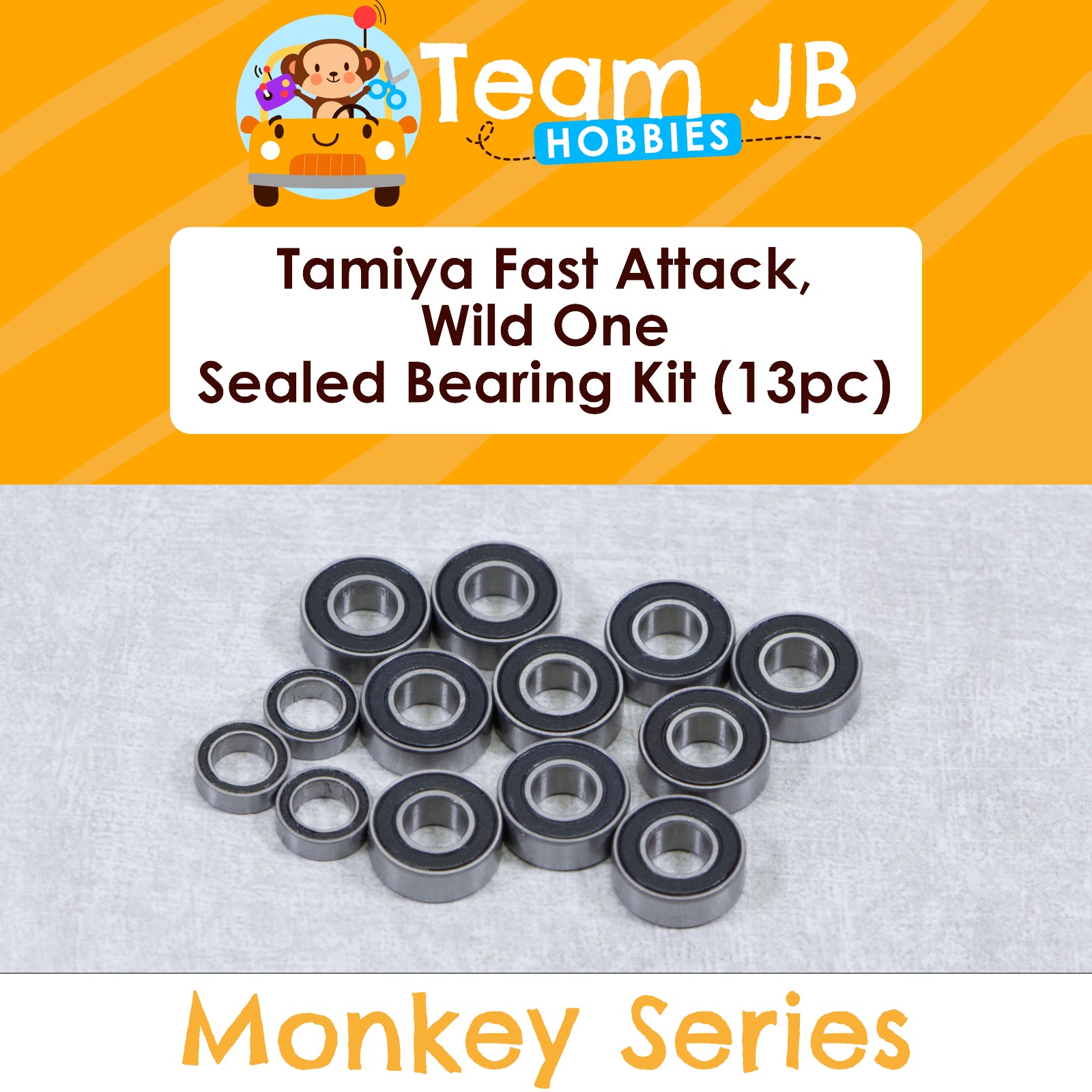 Tamiya Fast Attack, Wild One - Sealed Bearing Kit
