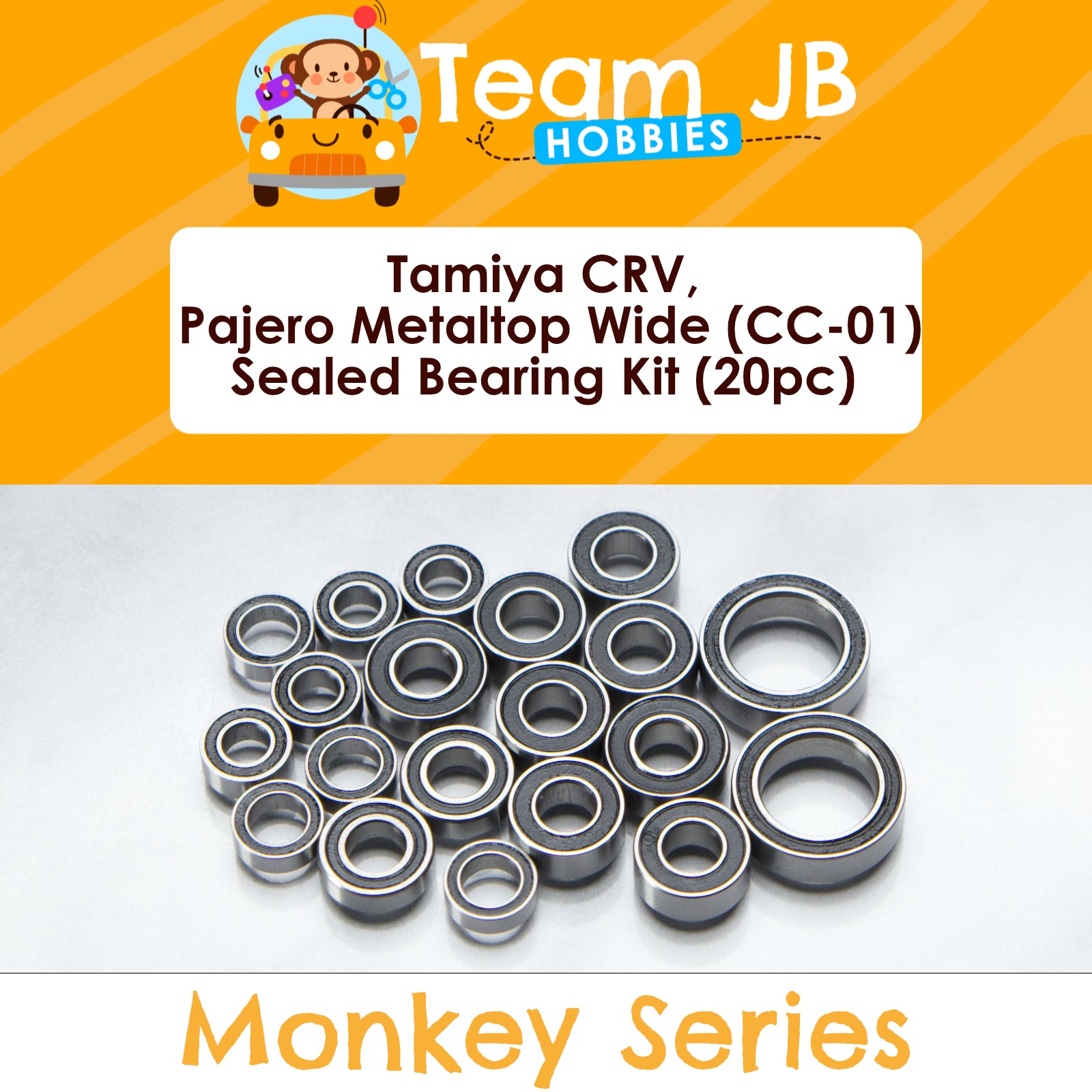 Tamiya CRV, Pajero Metaltop Wide (CC-01) - Sealed Bearing Kit