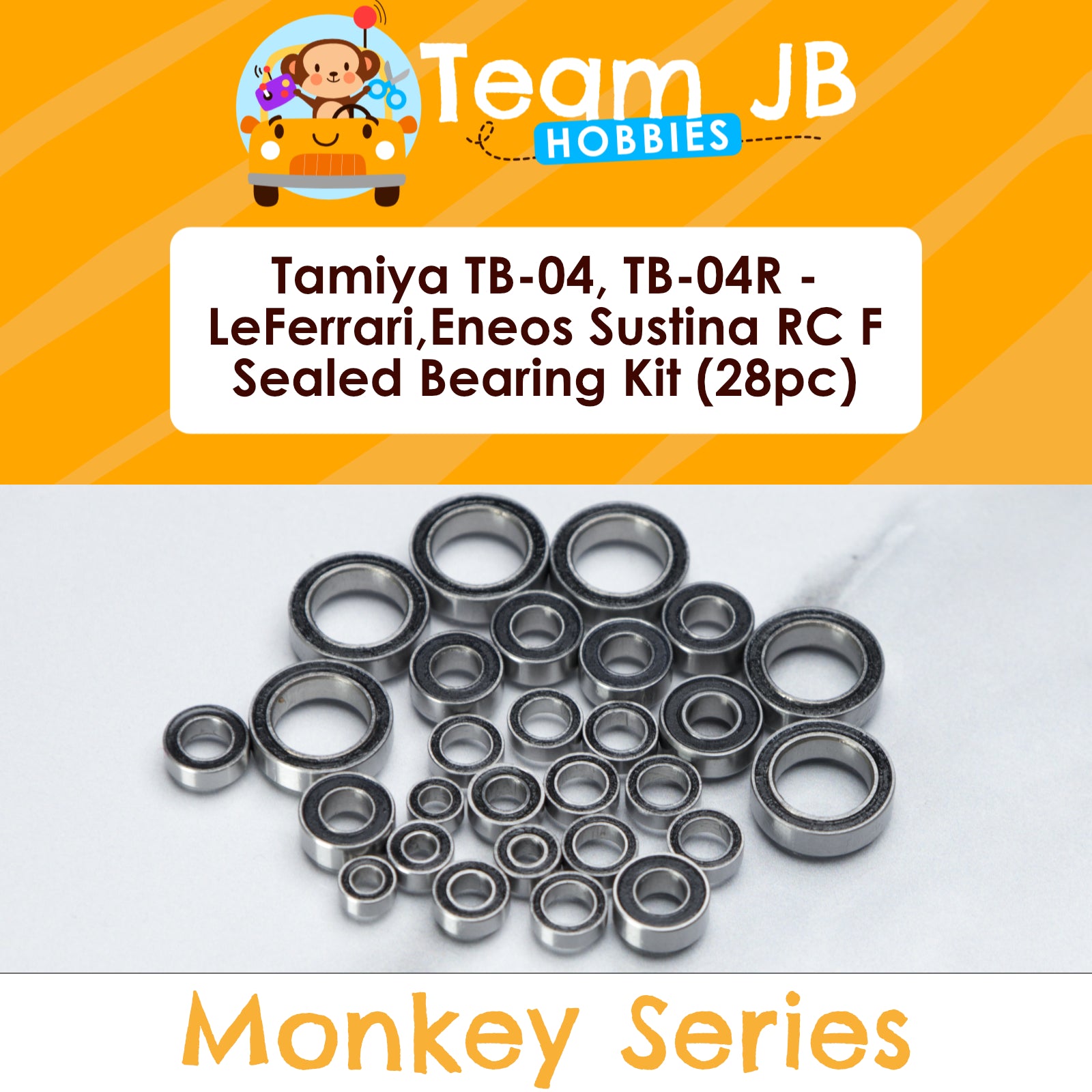 Tamiya TB-04, TB-04R - LeFerrari, Eneos Sustina RC F - Sealed Bearing Kit