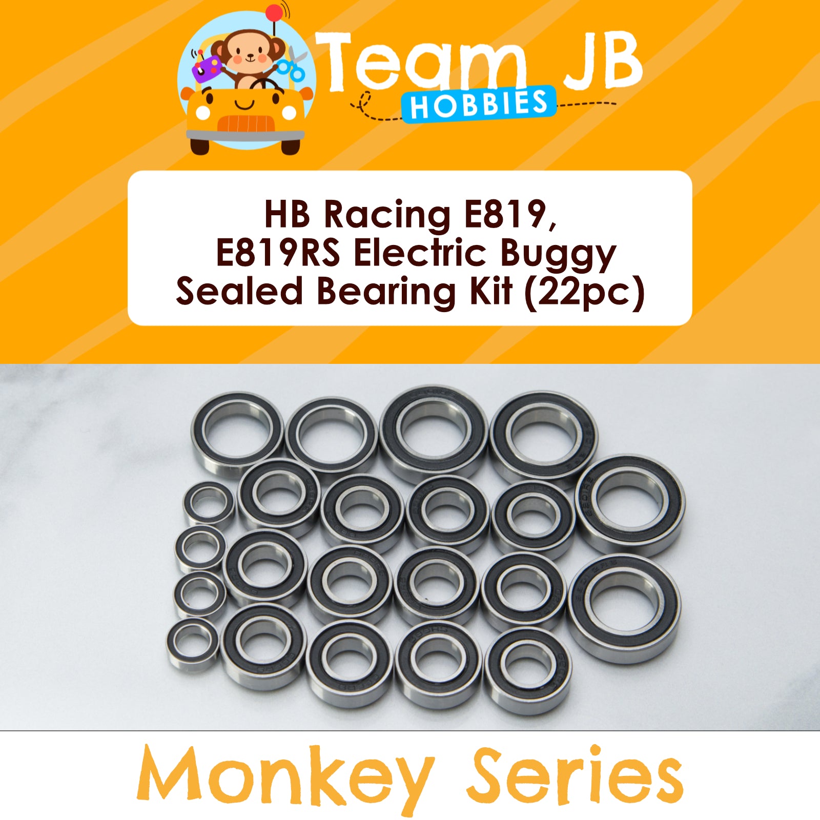 HB Racing E819 Electric Buggy, E819RS Electric Buggy - Sealed Bearing Kit