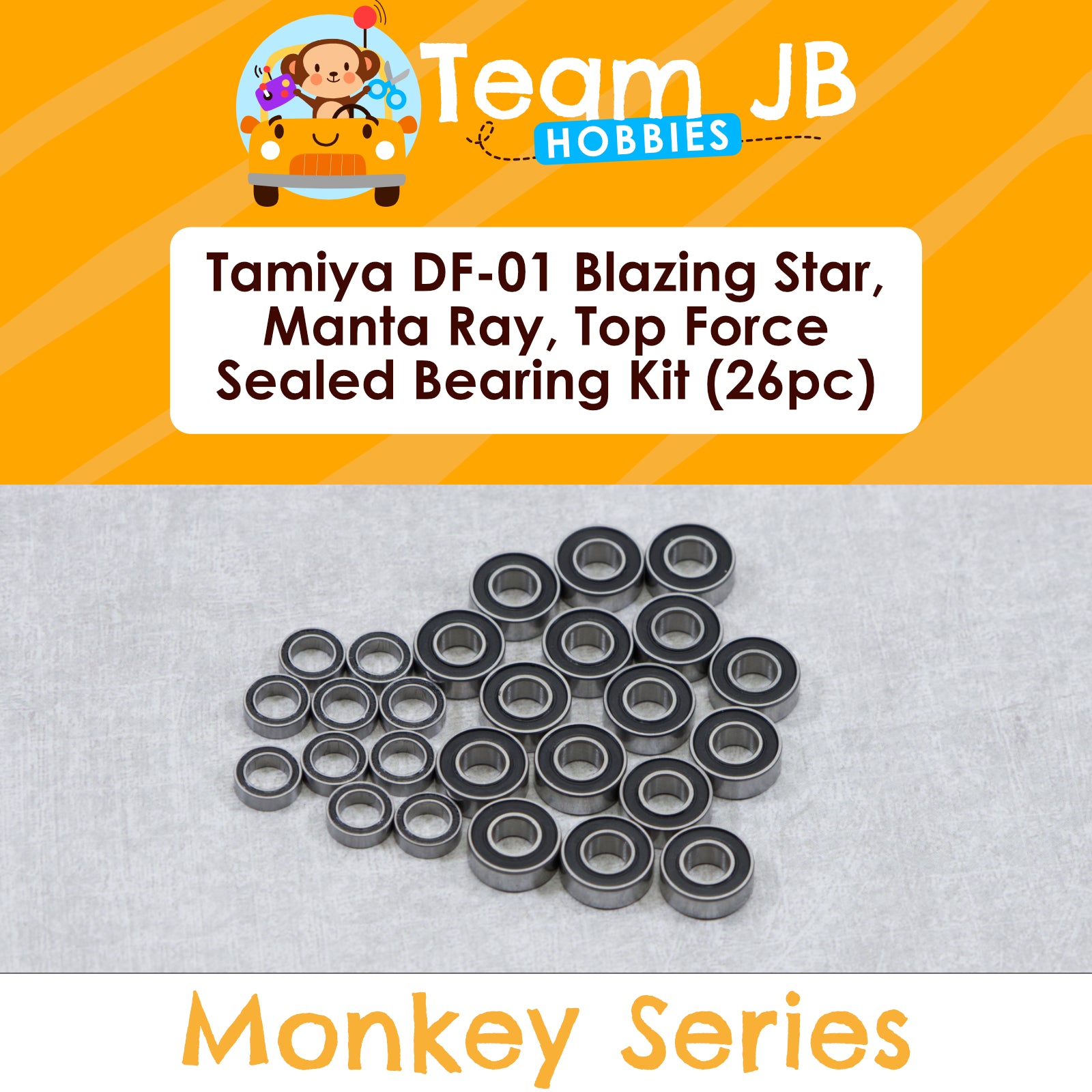 Tamiya DF-01 Blazing Star, Manta Ray, Top Force - Sealed Bearing Kit