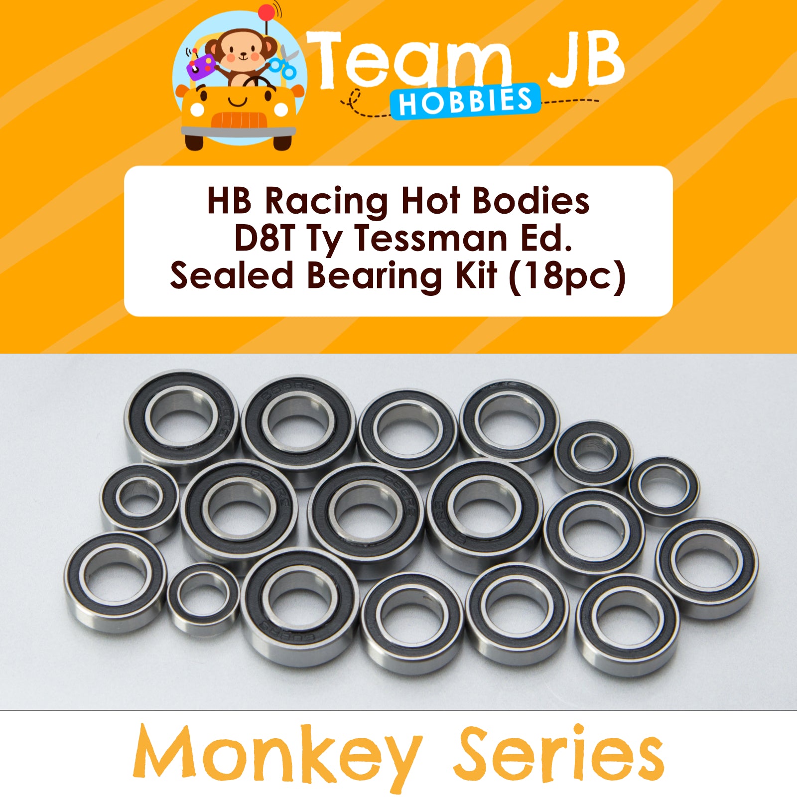 HB Racing Hot Bodies D8T Ty Tessman Ed. - Sealed Bearing Kit