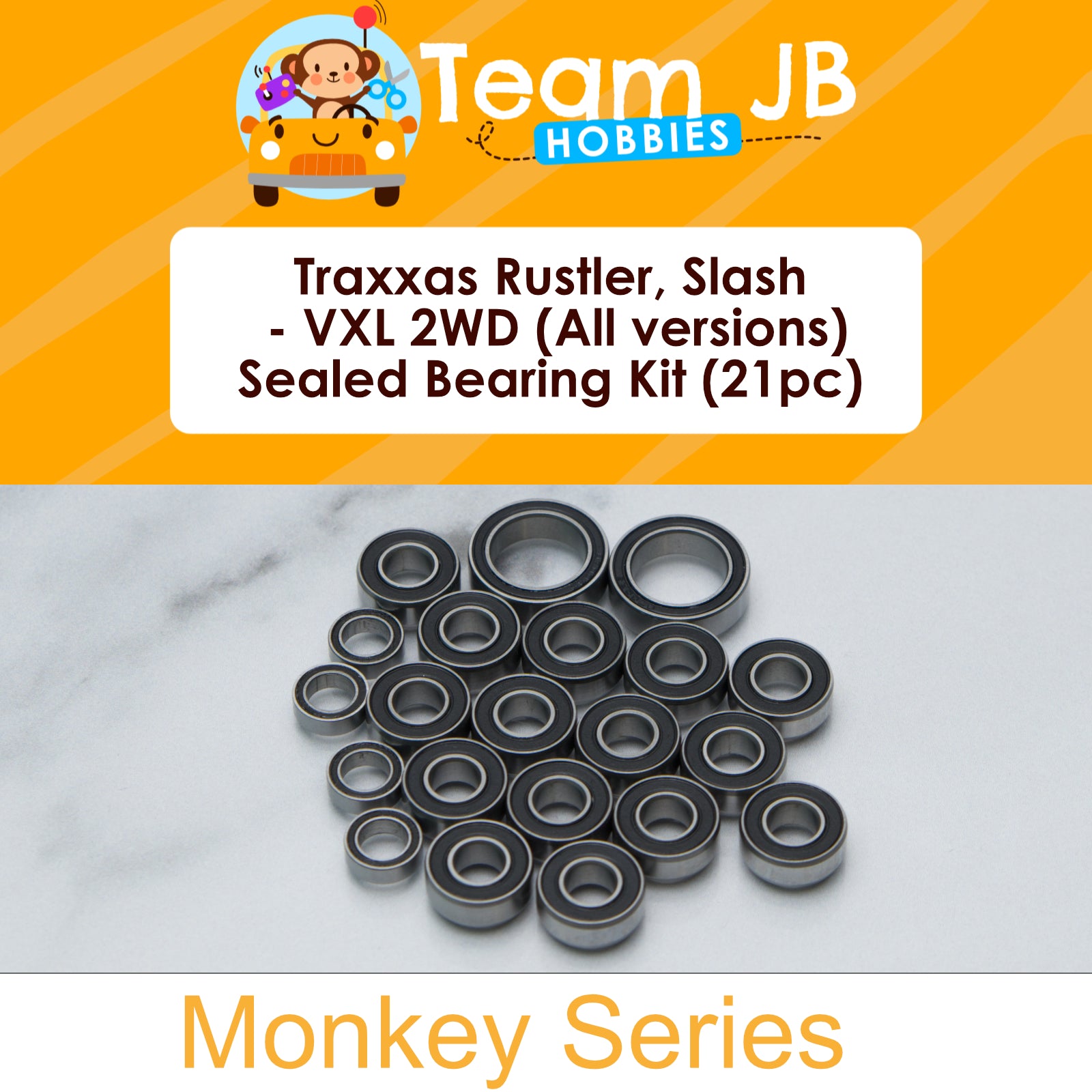 Traxxas Rustler, Slash - VXL 2WD (All versions) - Sealed Bearing Kit