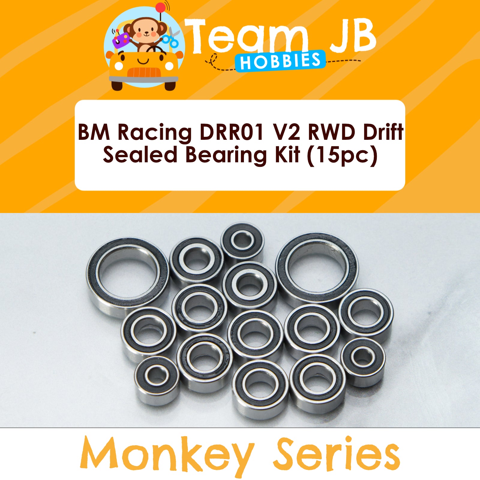 BM Racing DRR01 V2 RWD Drift - Sealed Bearing Kit