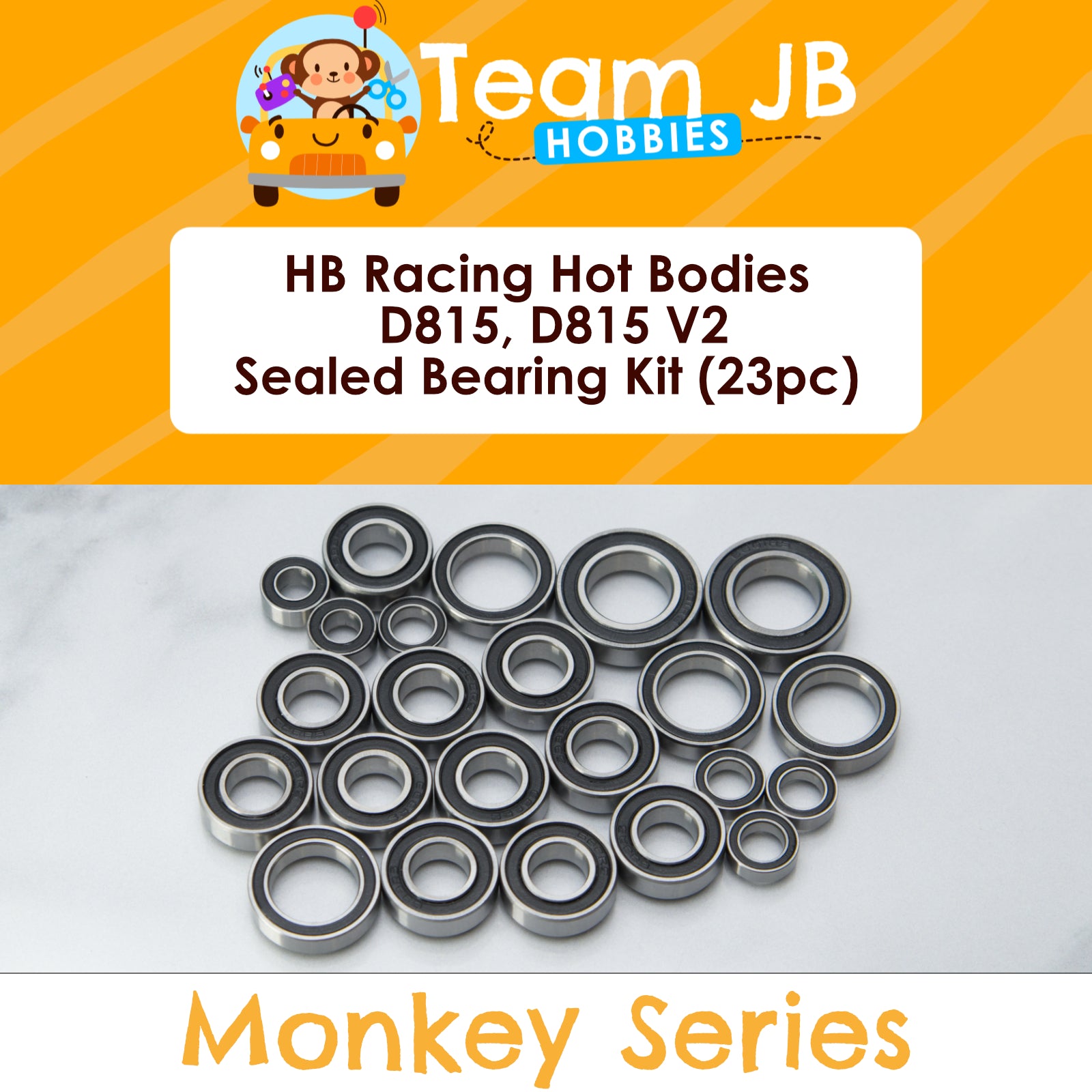 HB Racing Hot Bodies D815, Hot Bodies D815 V2, Hot Bodies Ty Tessmann D815 - Sealed Bearing Kit