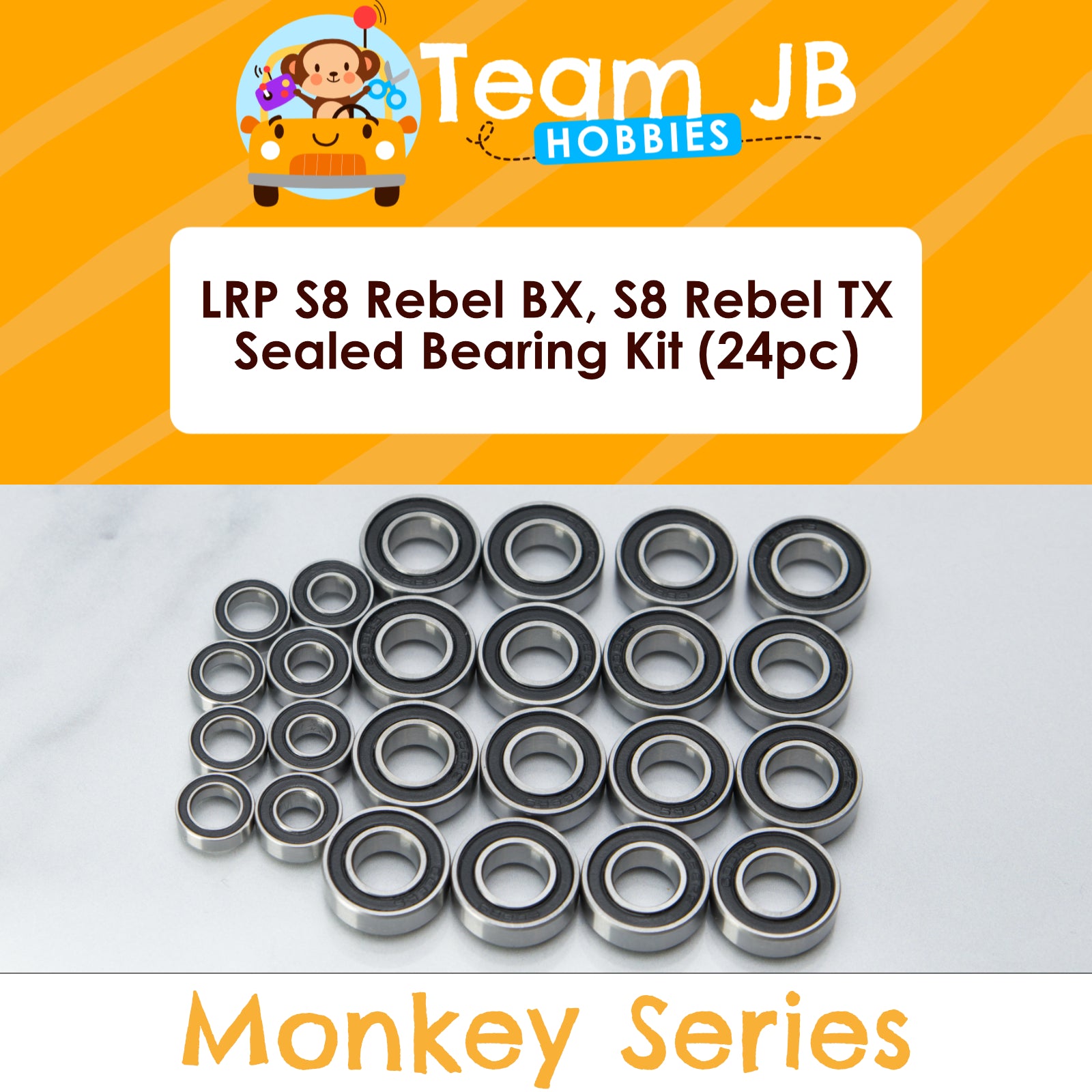 LRP S8 Rebel BX, S8 Rebel TX - Sealed Bearing Kit
