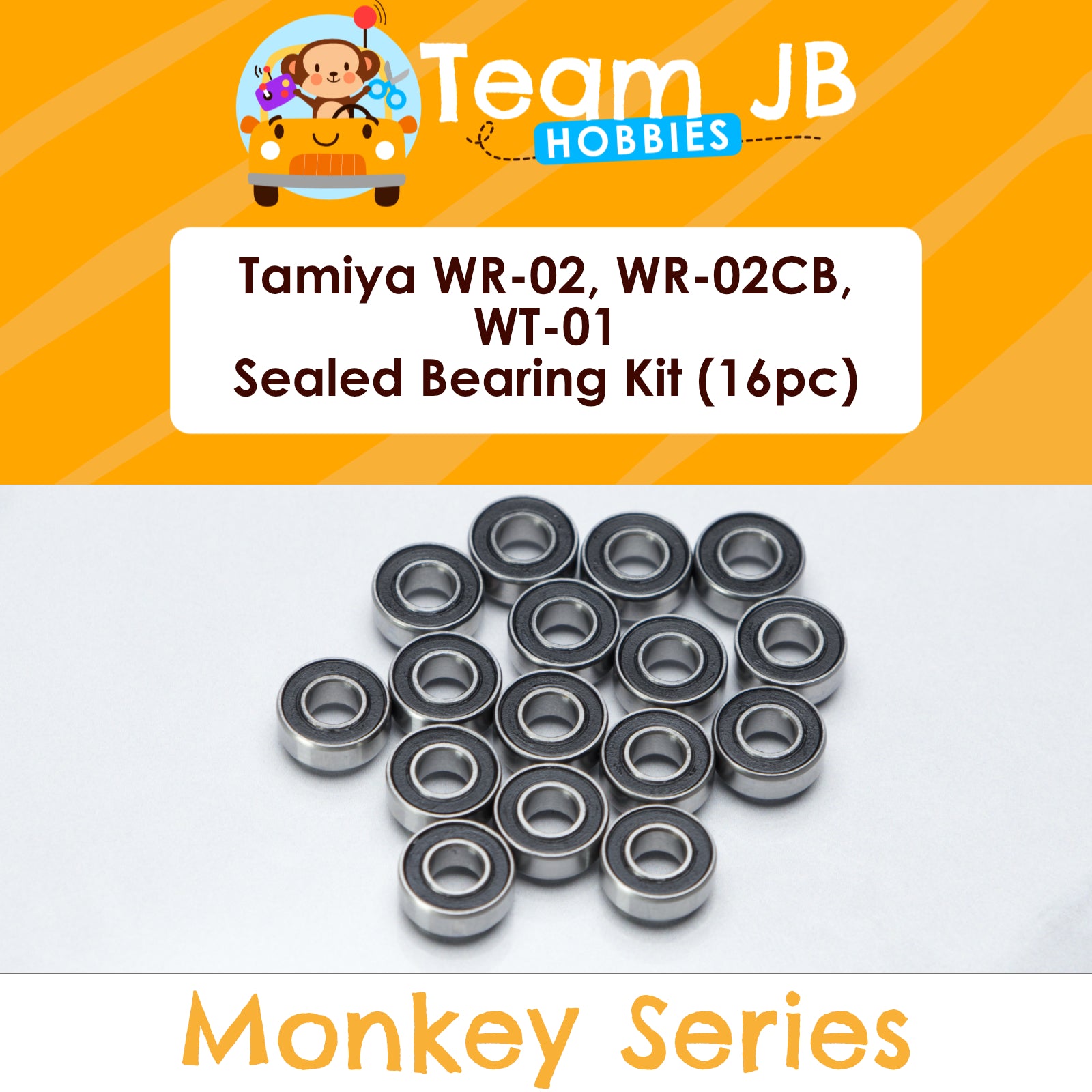Tamiya WR-02, WR-02CB, WT-01 - Sealed Bearing Kit