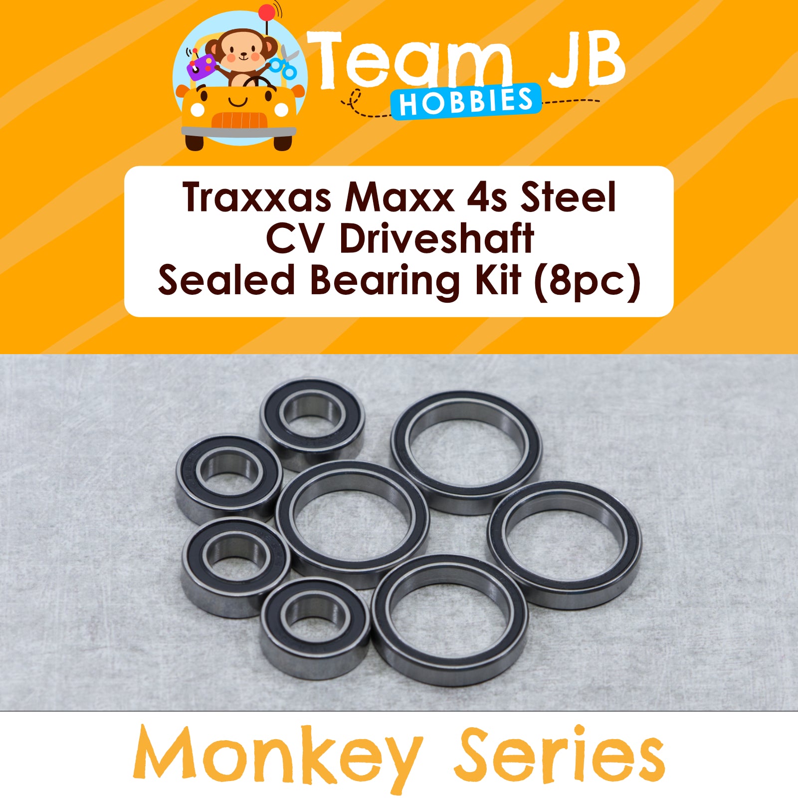 Traxxas Maxx 4s Steel CV Driveshaft - Sealed Bearing Kit