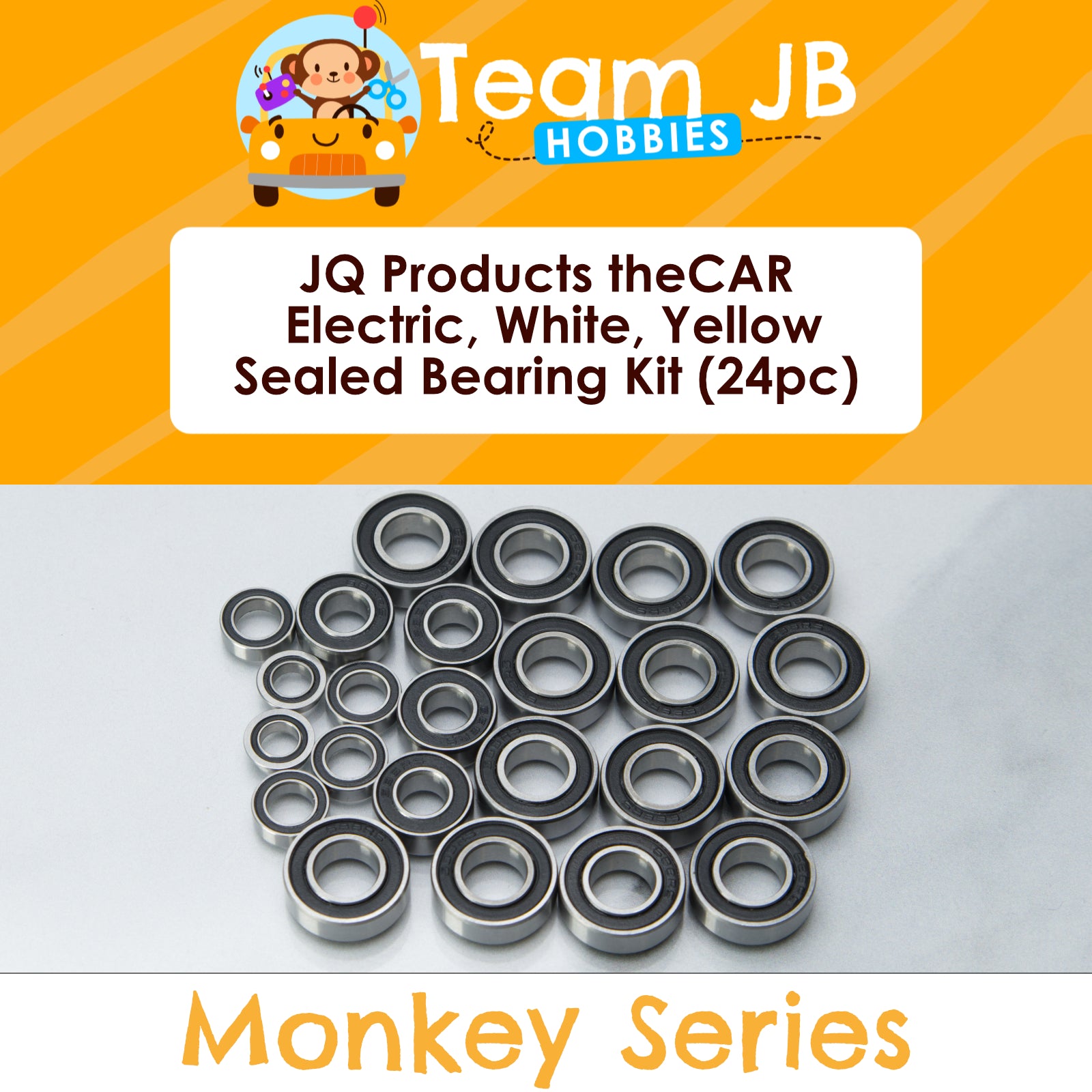 JQ Products theCAR Electric, White, Yellow - Sealed Bearing Kit