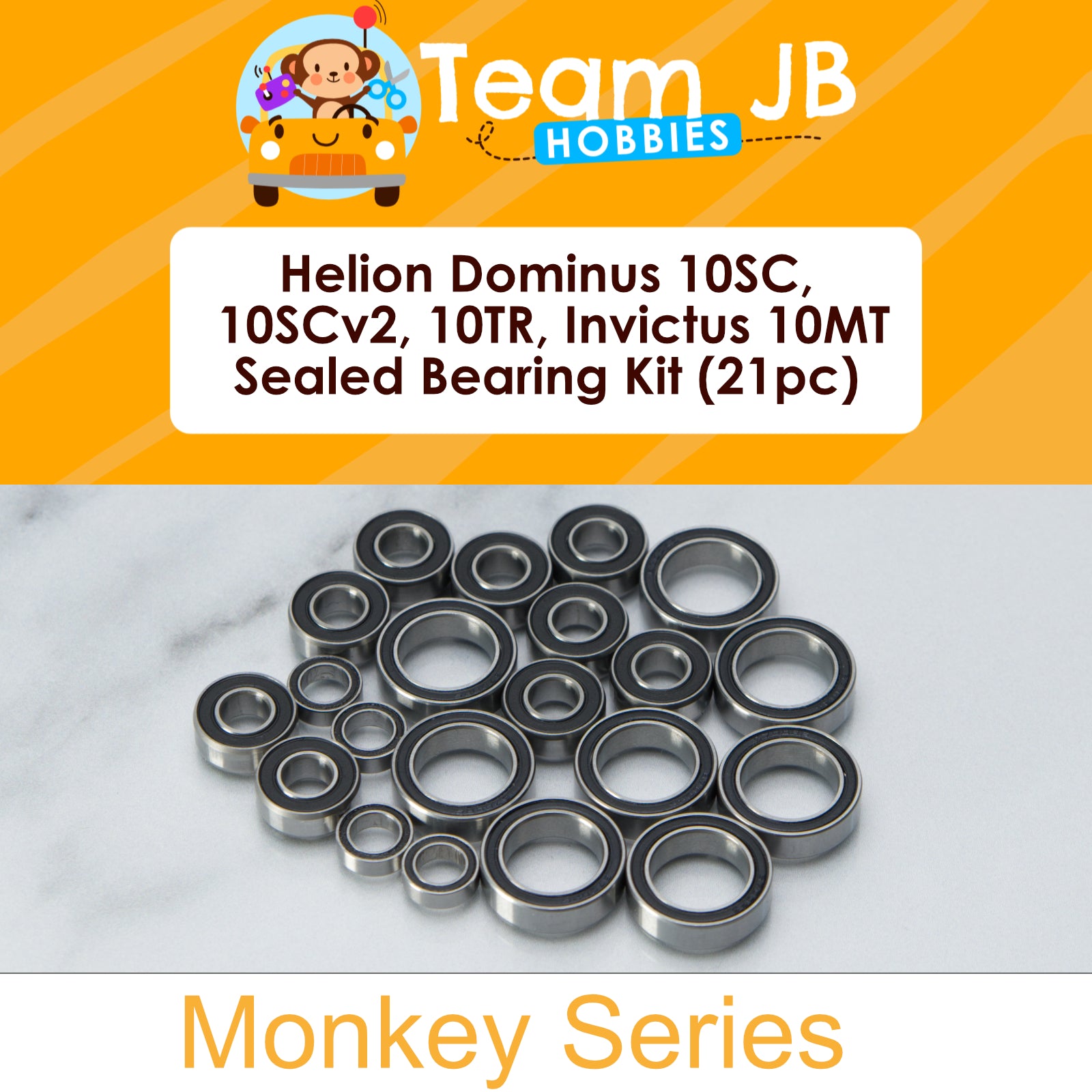 Helion Dominus 10SC, 10SCv2, 10TR, Invictus 10MT - Sealed Bearing Kit