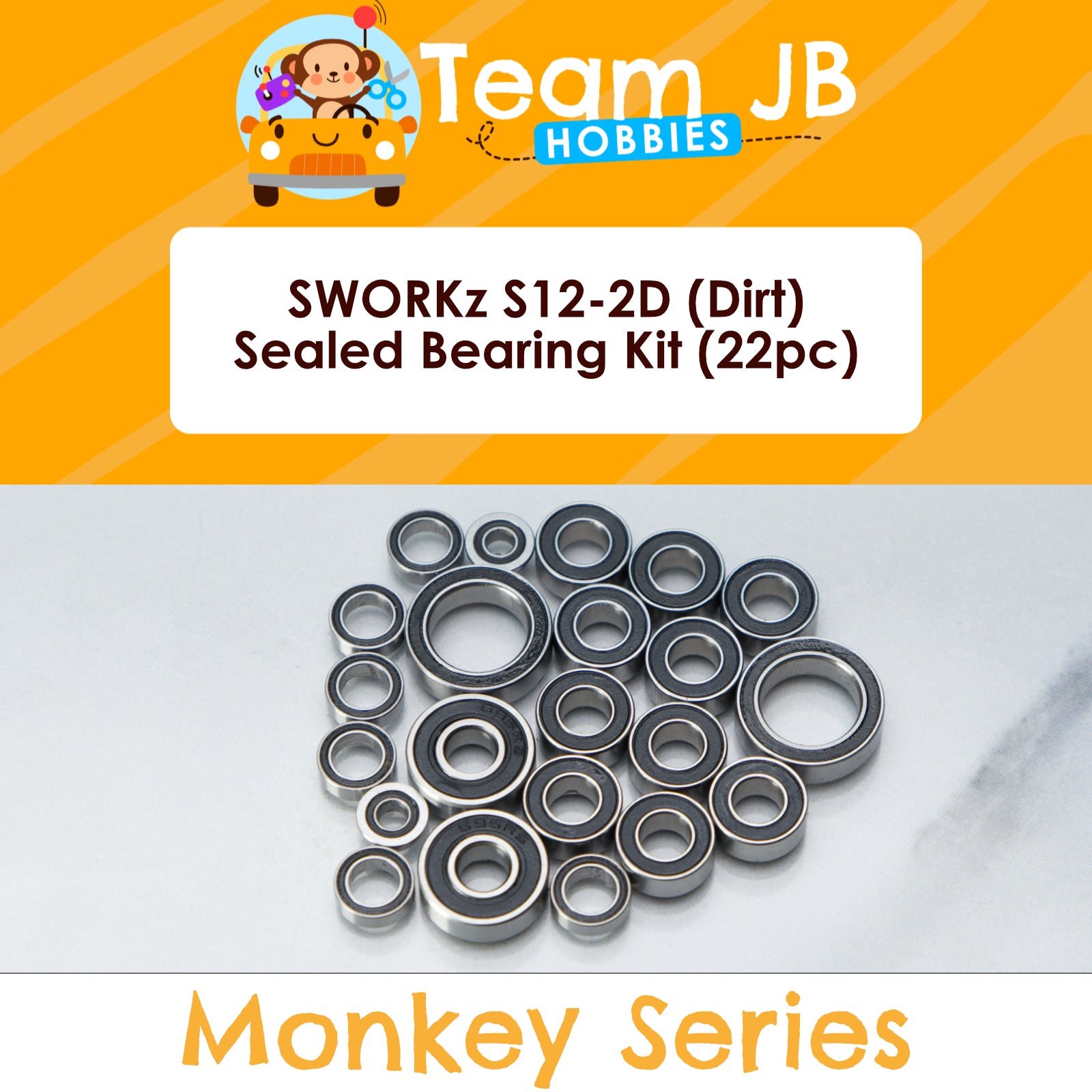 SWORKz S12-2D (Dirt) - Sealed Bearing Kit