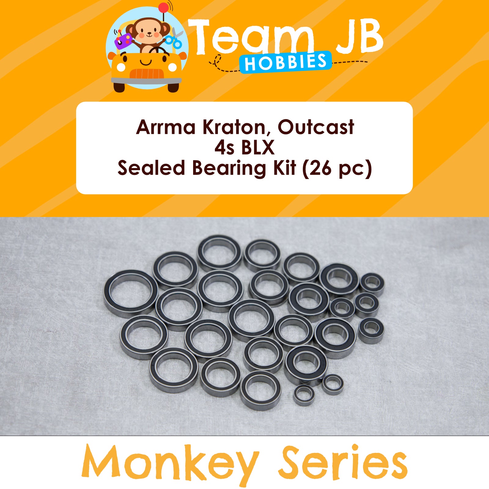 Arrma Kraton, Outcast 4s BLX Sealed Bearing Kit