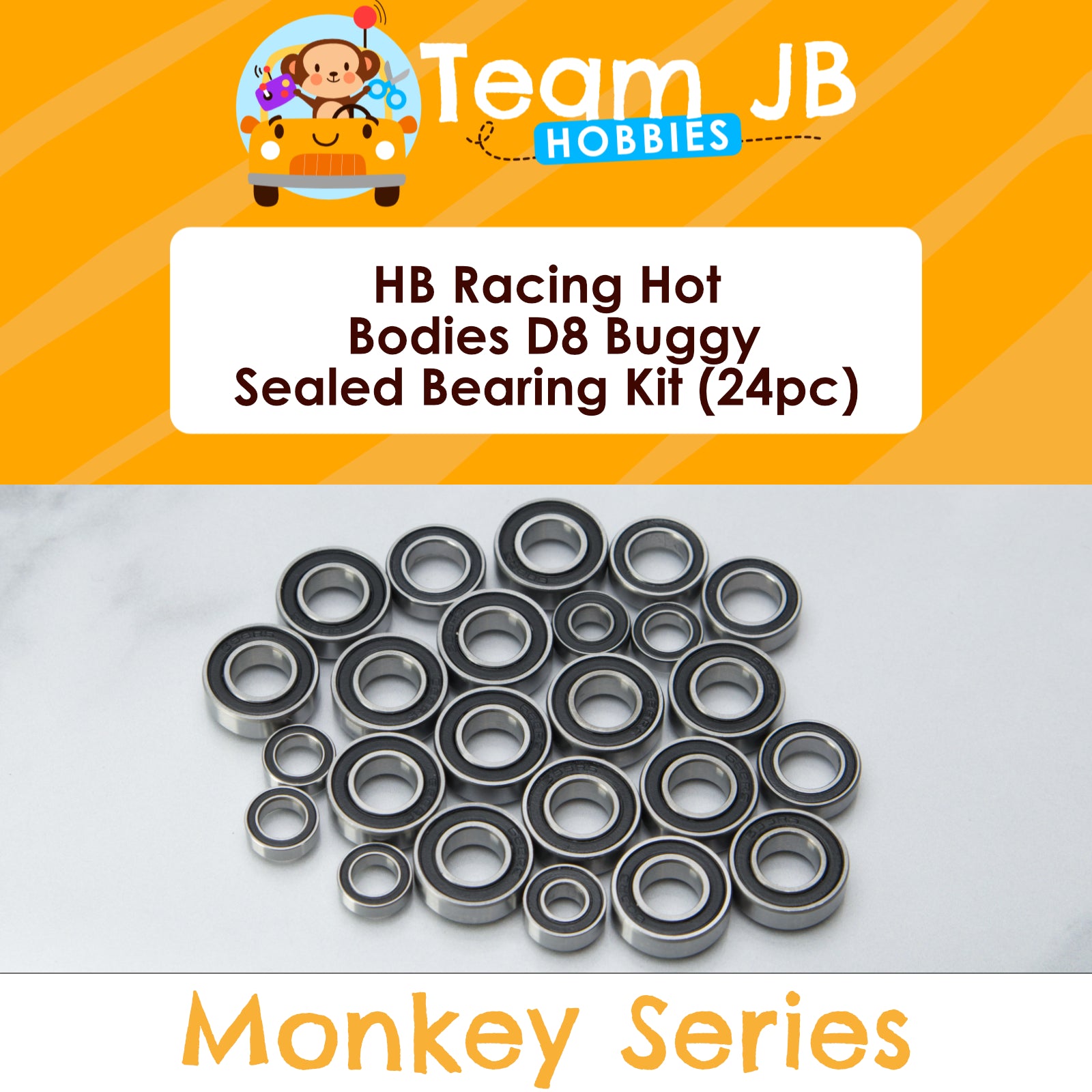HB Racing Hot Bodies D8 Buggy - Sealed Bearing Kit