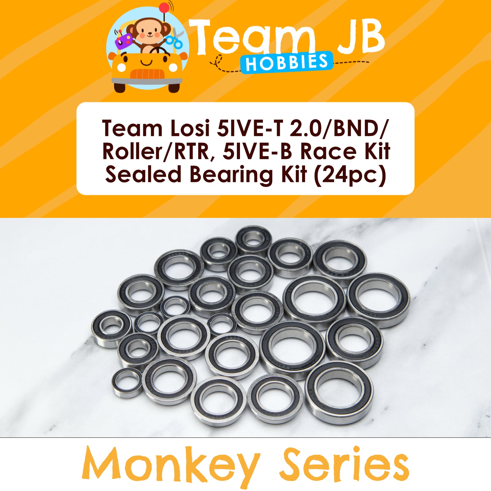 Team Losi 5IVE-T 2.0/BND/Roller/RTR, 5IVE-B Race Kit - Sealed Bearing Kit