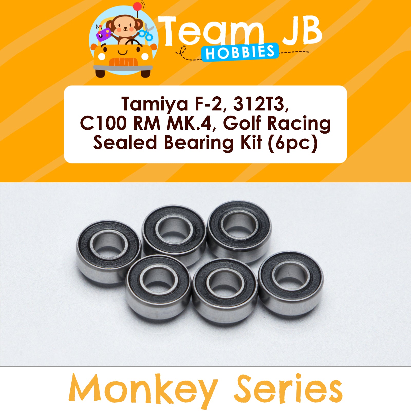 Tamiya F-2, 312T3, C100 RM MK.4, Golf Racing Group - Sealed Bearing Kit