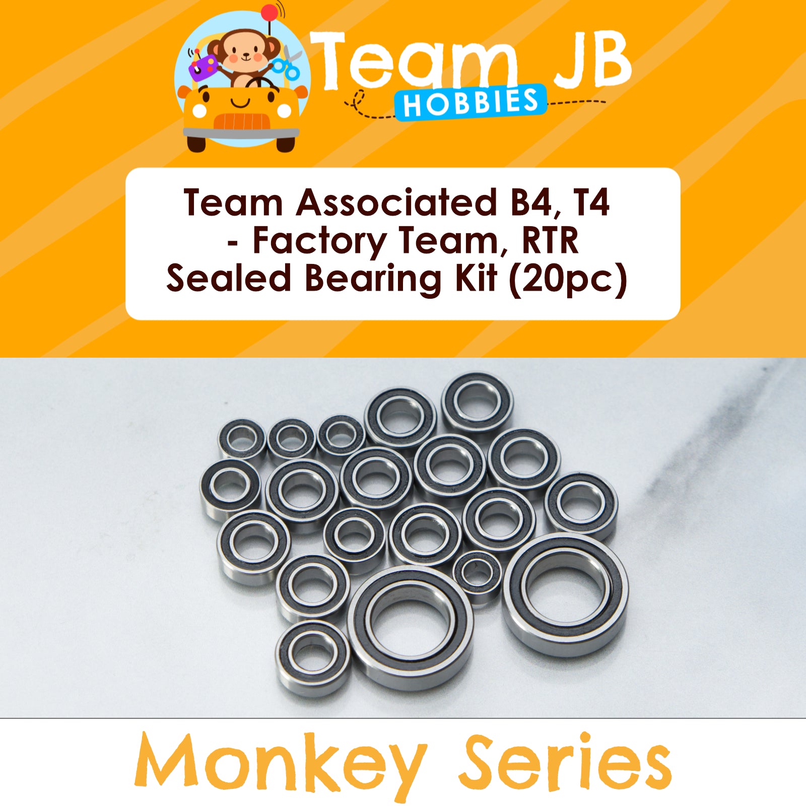 Team Associated B4, T4 - Factory Team, RTR - Sealed Bearing Kit