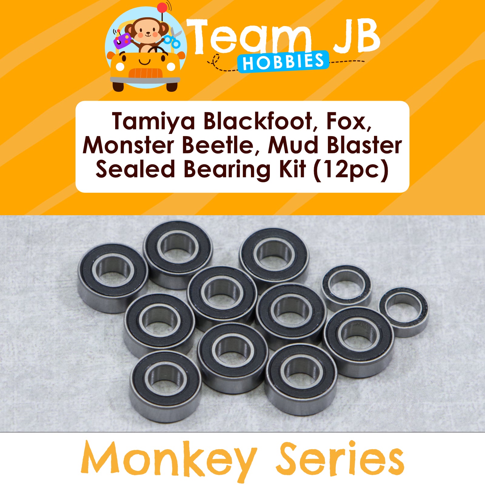 Tamiya Blackfoot, Fox, Monster Beetle, Mud Blaster - Sealed Bearing Kit