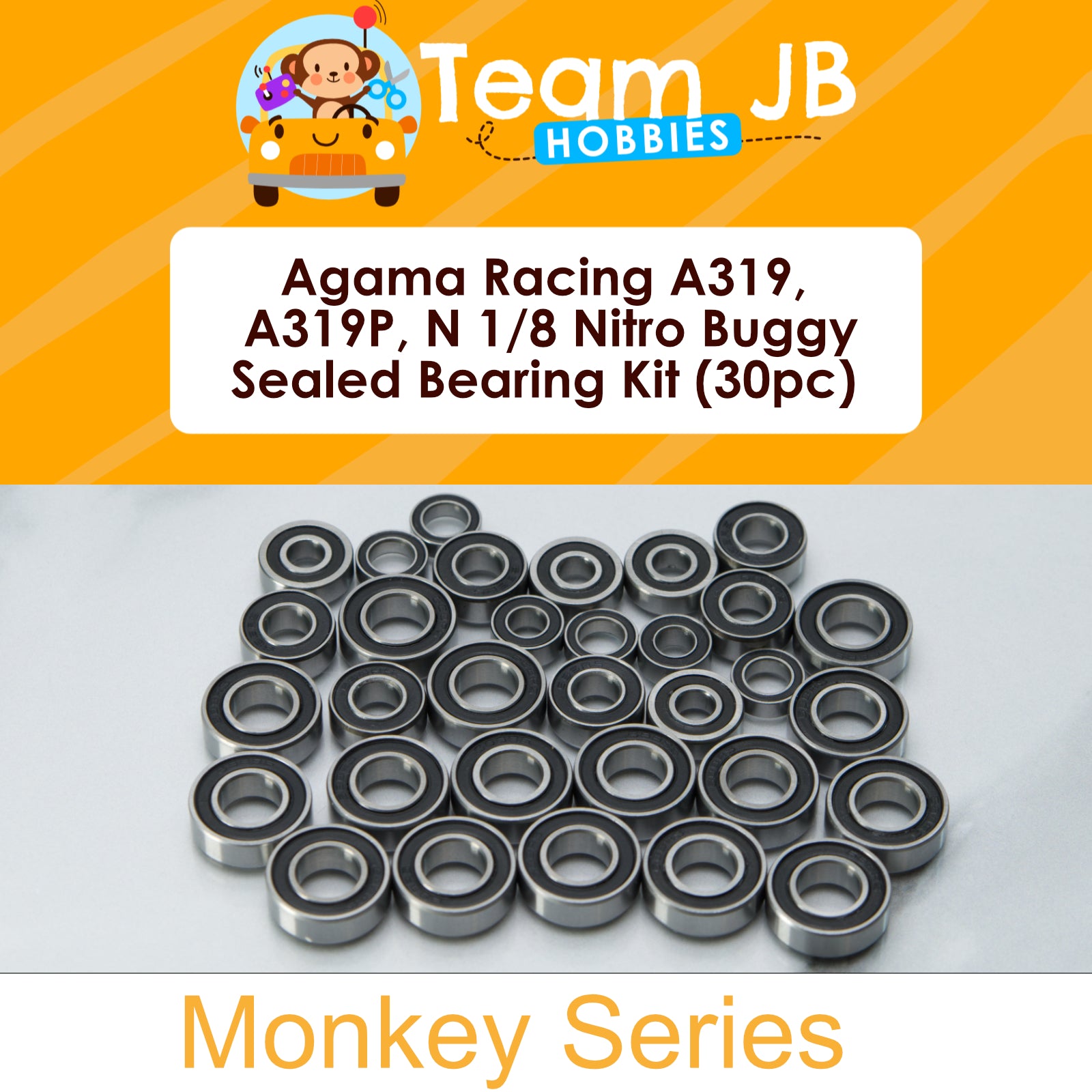 Agama Racing A319 Buggy, A319P Buggy, N1 1/8 Nitro Buggy - Sealed Bearing Kit