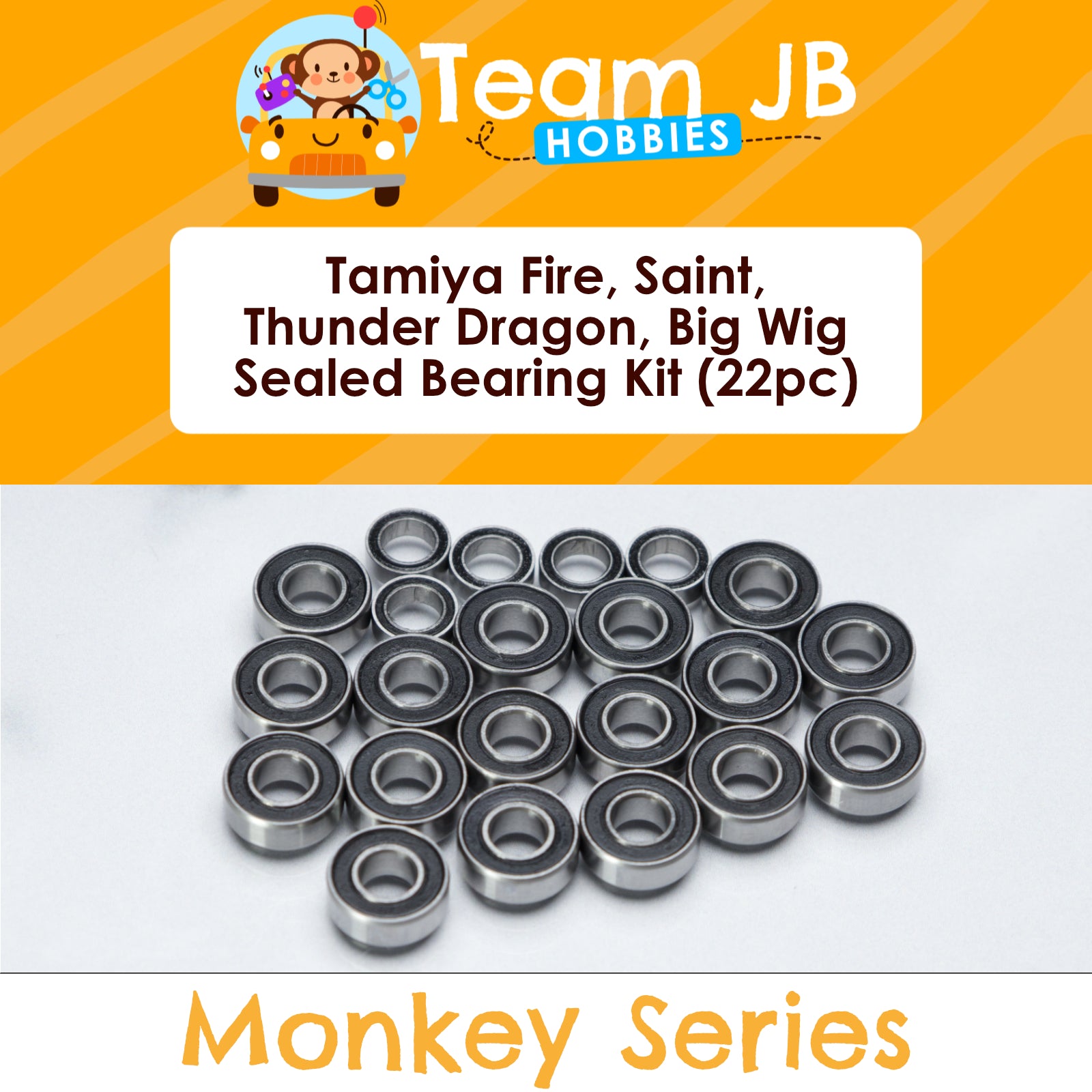 Tamiya Fire, Saint, Thunder Dragon, Big Wig, Super Sabre, Boomerang - Sealed Bearing Kit