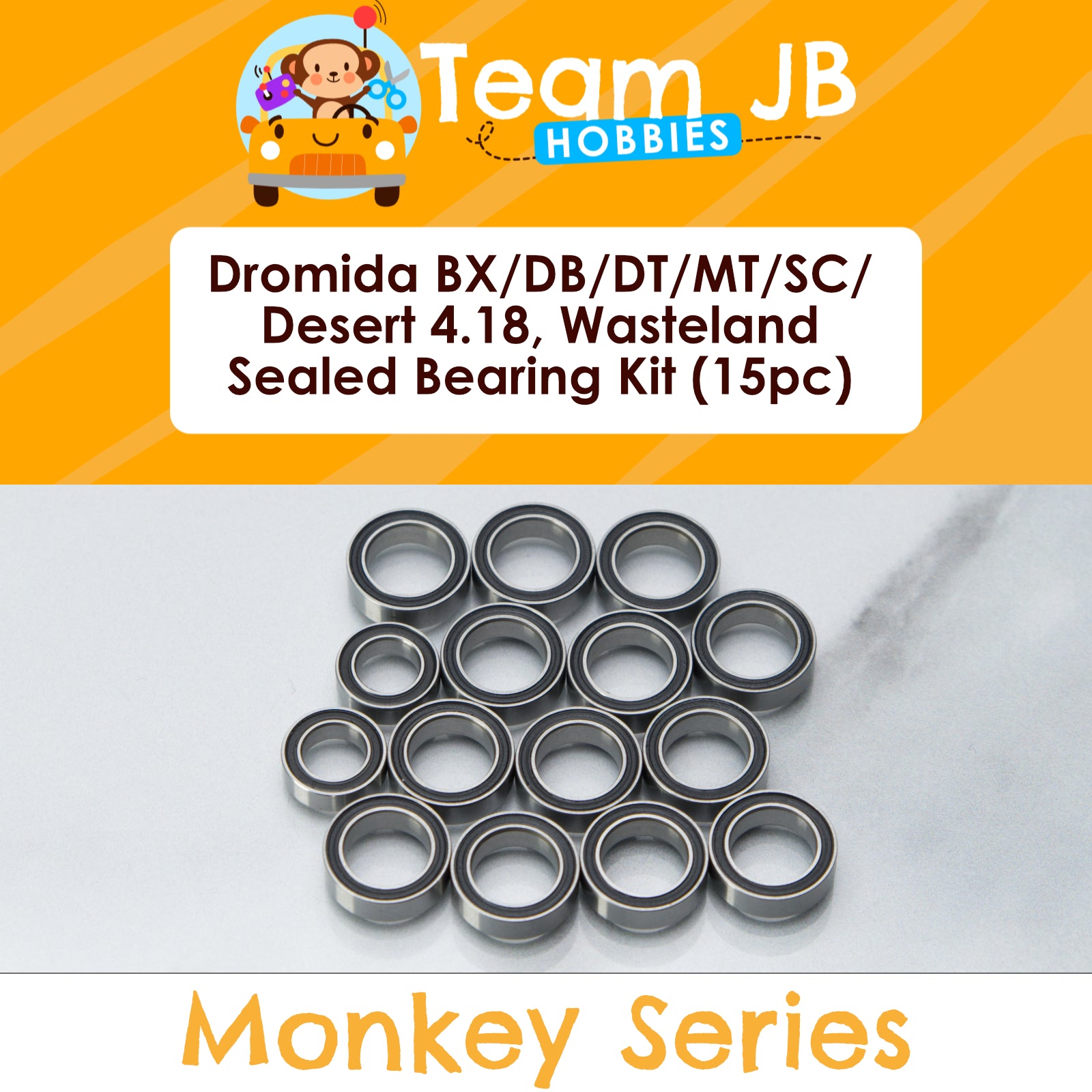 Dromida BX/DB/DT/MT/SC/Desert 4.18, Wasteland Truggy/Buggy/Truck - Sealed Bearing Kit