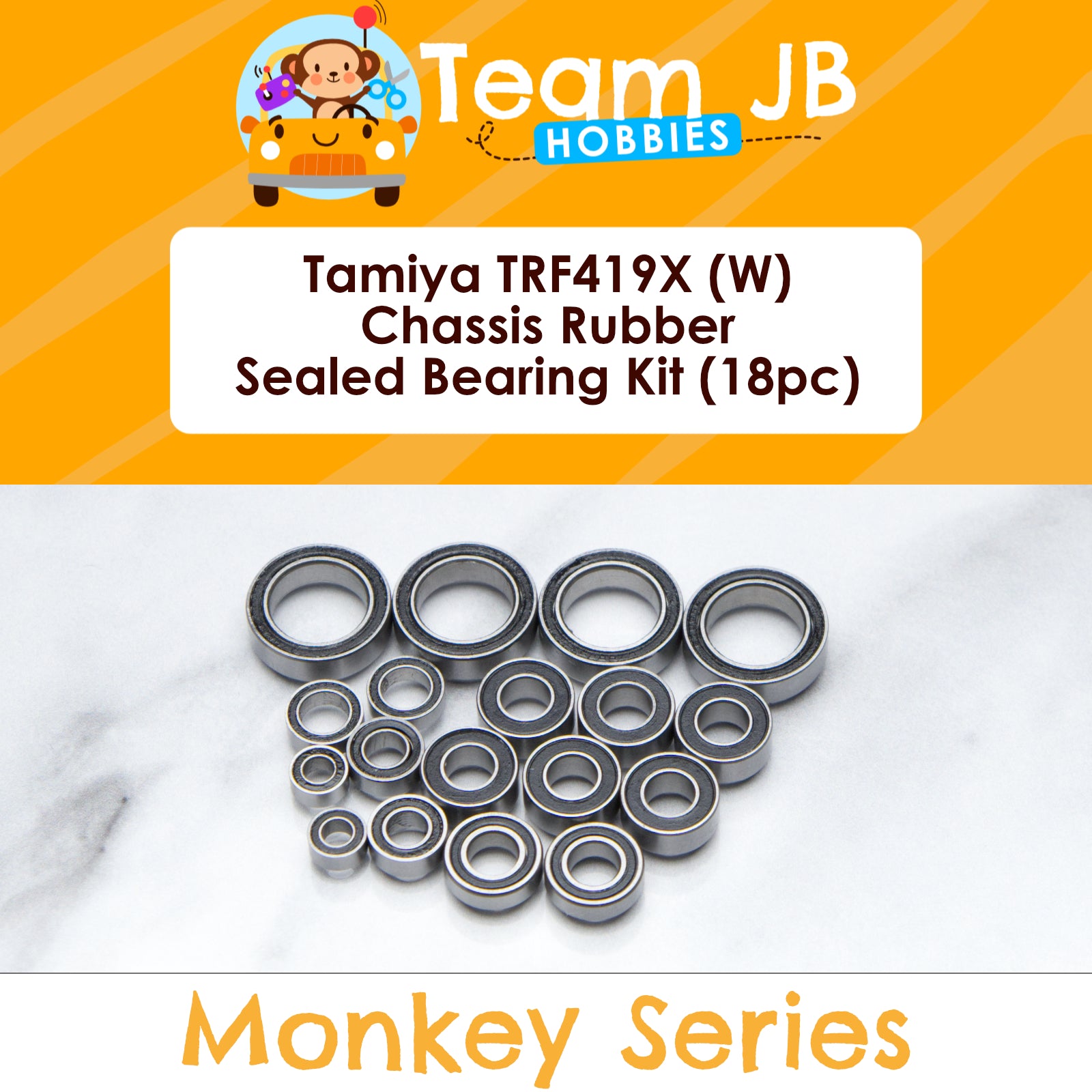 Tamiya TRF419X (W) Chassis Rubber - Sealed Bearing Kit