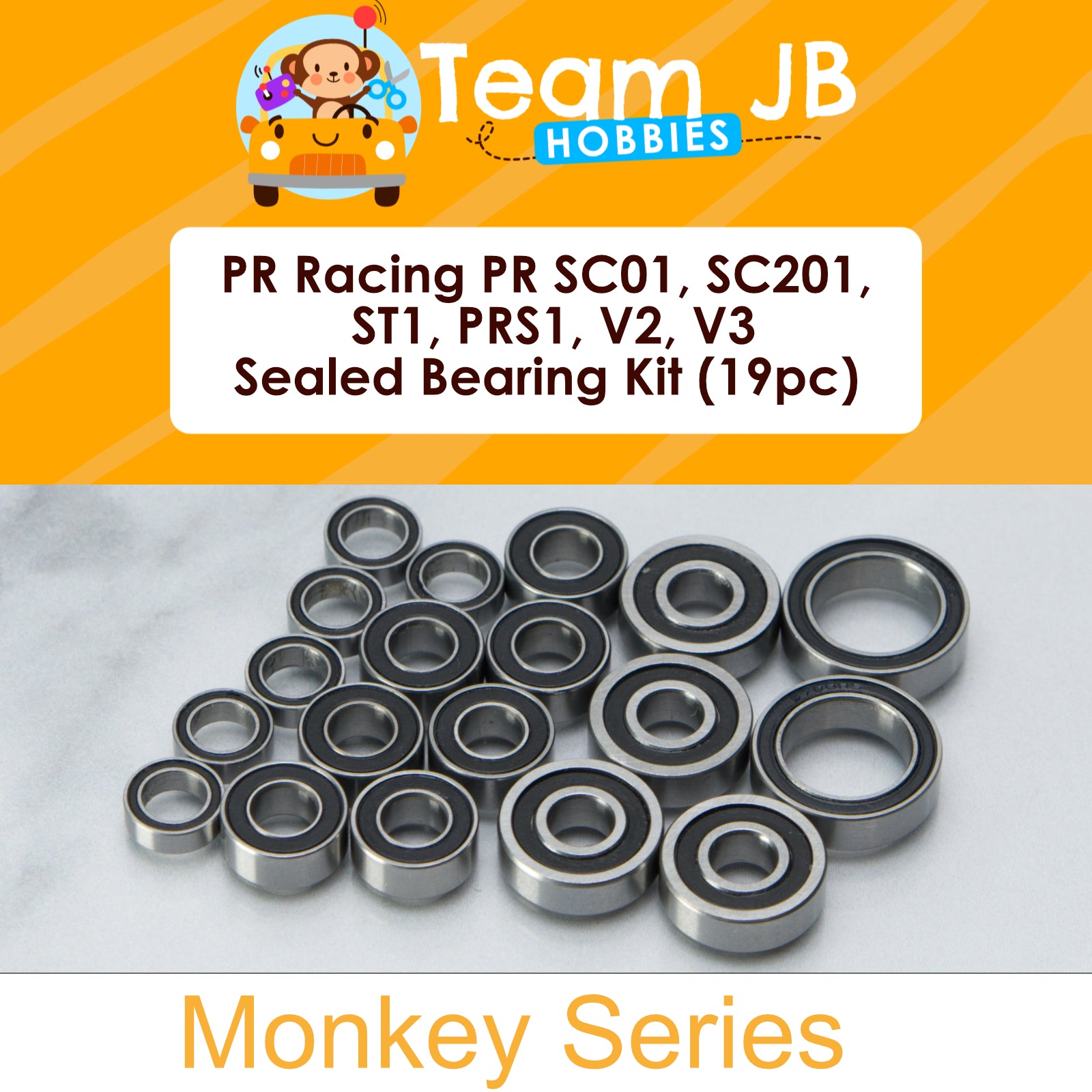 PR Racing PR SC01, PR SC201, PR ST1, PRS1, PRS1 V2, PRS1 V3 - Sealed Bearing Kit