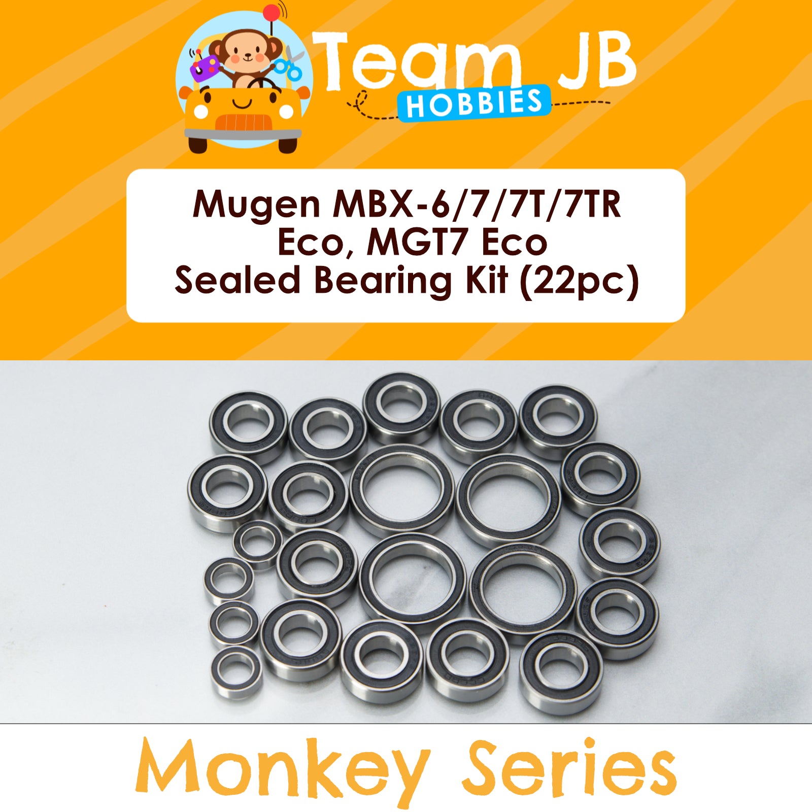 Mugen MBX-6 Eco, MBX-7 Eco, MBX-7T Eco, MBX-7TR Eco, MGT7 Eco - Sealed Bearing Kit