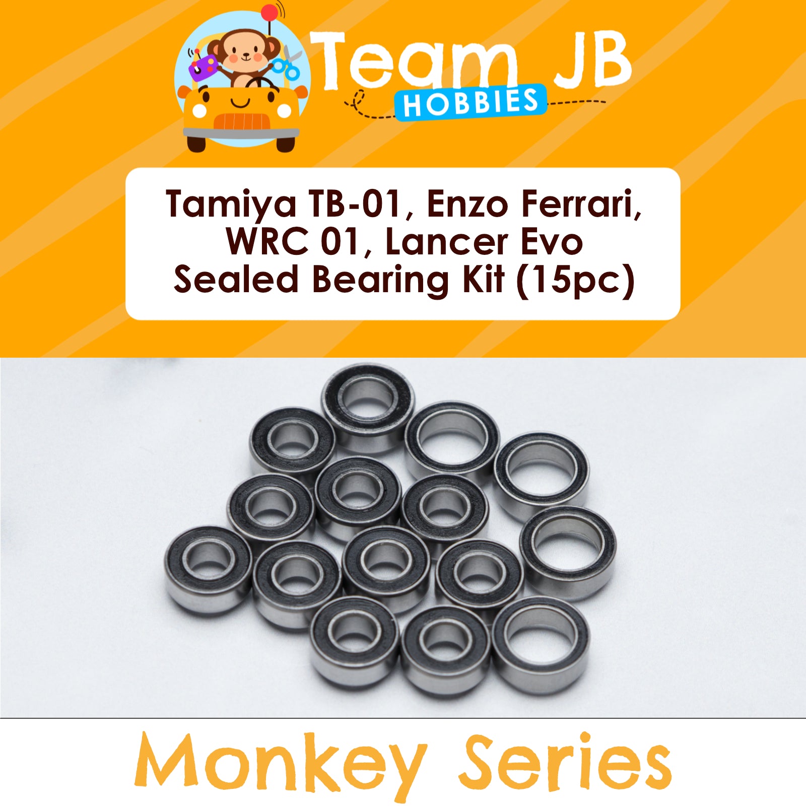 Tamiya TB-01, Enzo Ferrari, WRC 01, Lancer Evo, NSX 2000, Rally - Sealed Bearing Kit