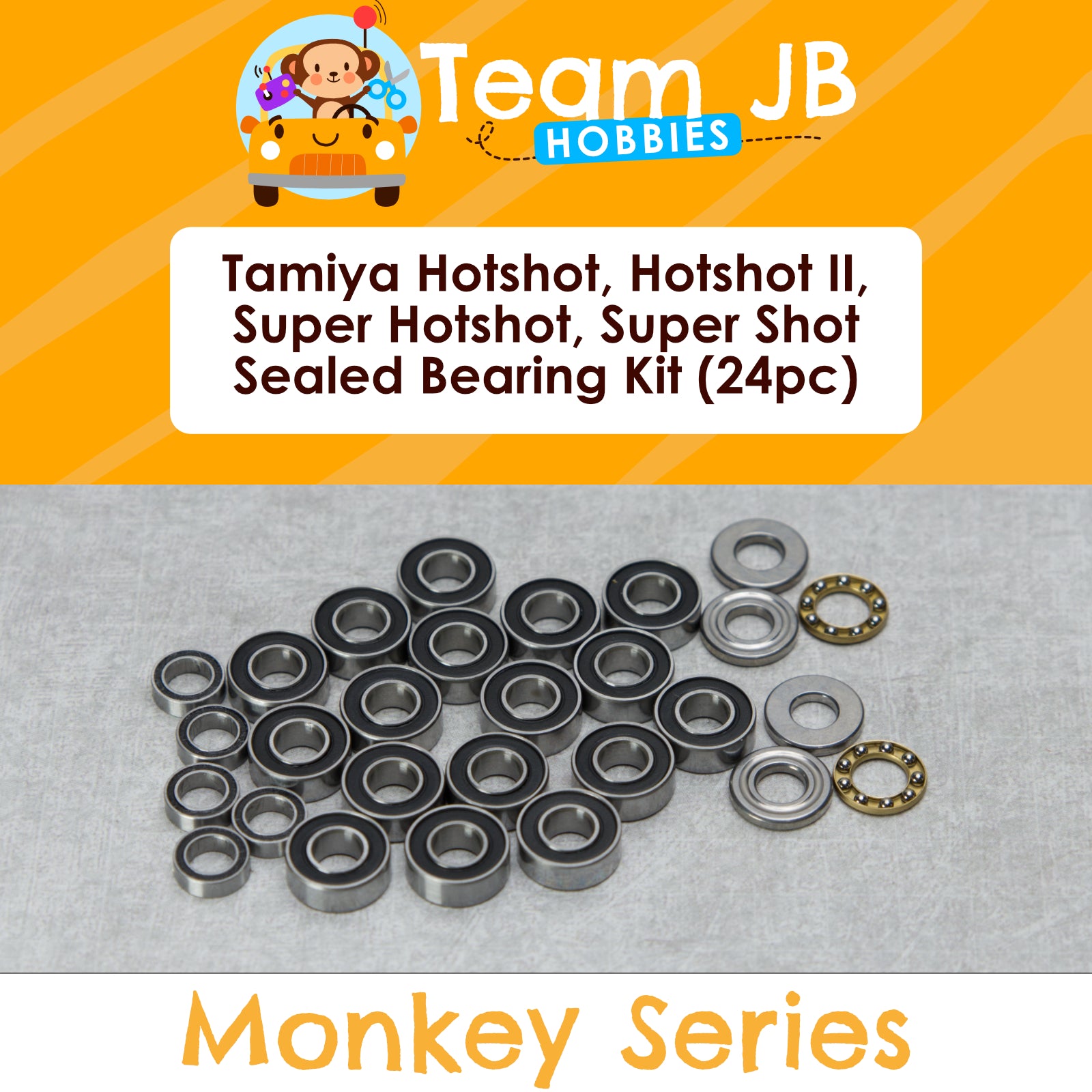 Tamiya Hotshot, Hotshot II, Super Hotshot, Supershot - Sealed Bearing Kit