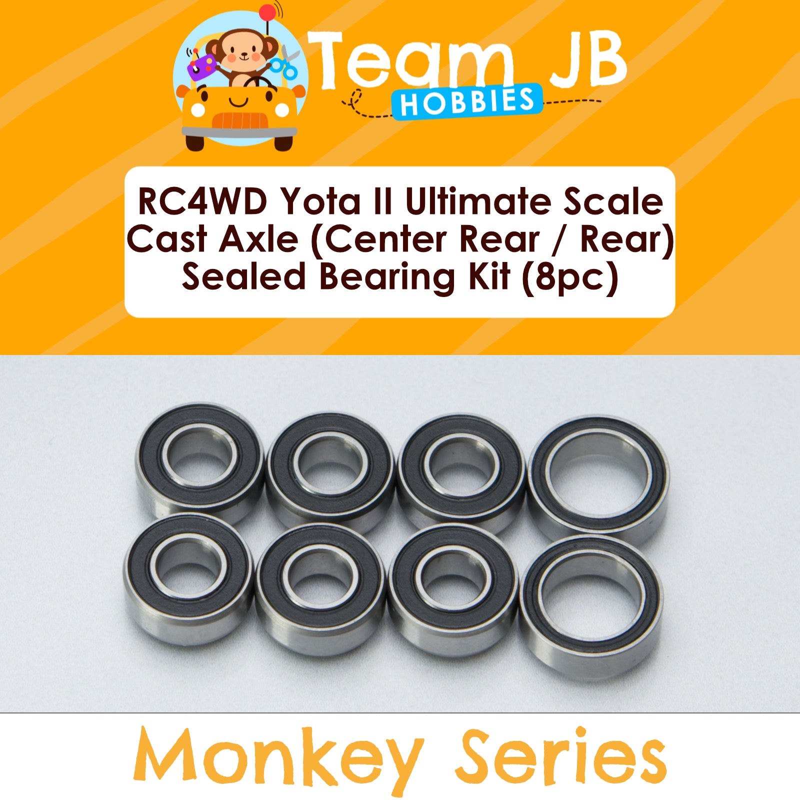 RC4WD Yota II Ultimate Scale Cast Axle (Center Rear / Rear) - Sealed Bearing Kit