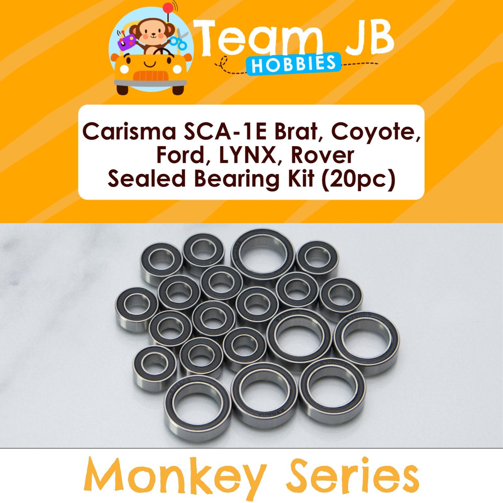 Carisma SCA-1E Brat, Coyote, Ford, LYNX, Rover - RTR/KIT - Sealed Bearing Kit