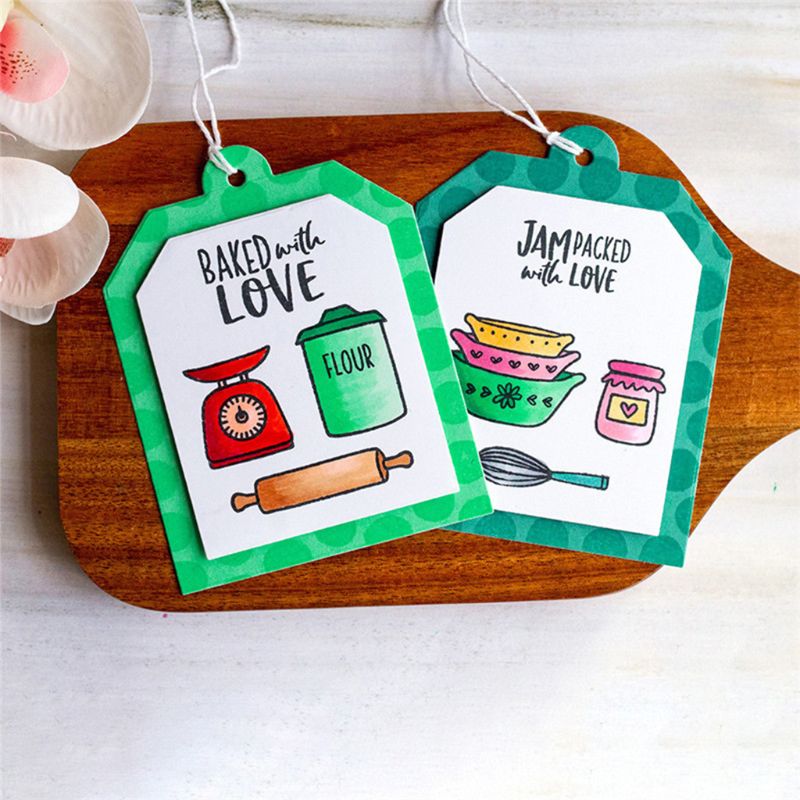 Baked With Love Kitchenware Cutting Dies & Stamps Set
