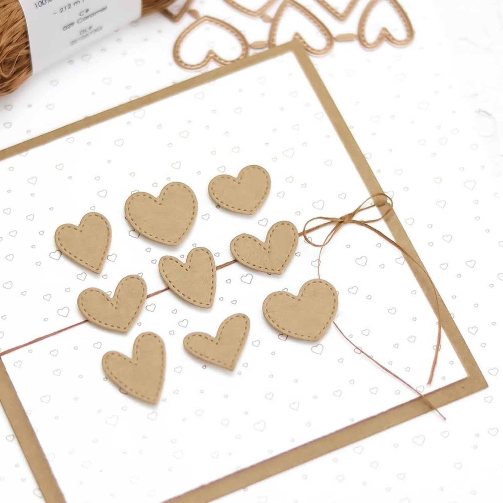 Nine Small Stitched Hearts Cutting & Embossing Dies